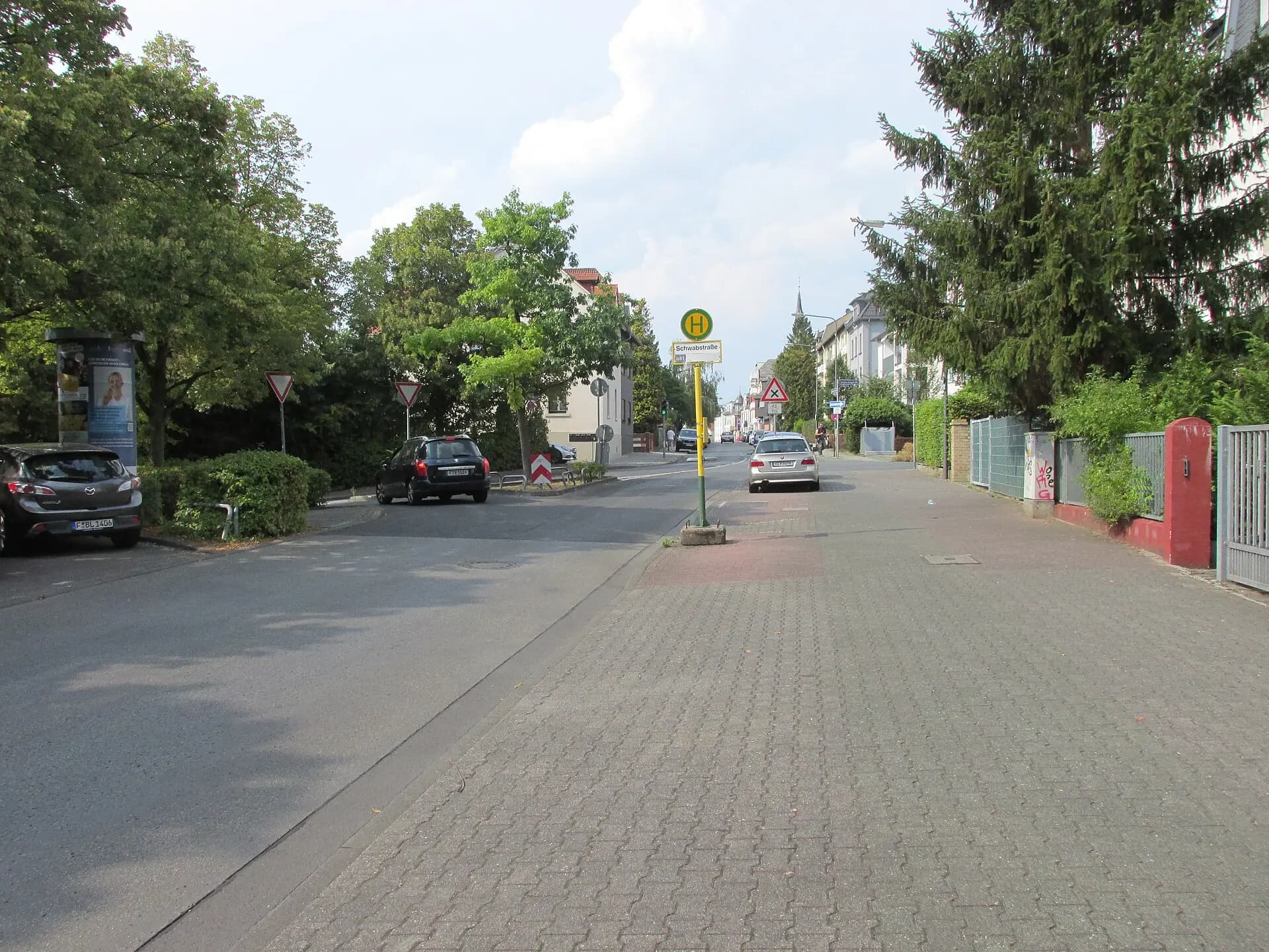 Wohnstraße Schwabstraße in Frankfurt Eckenheim