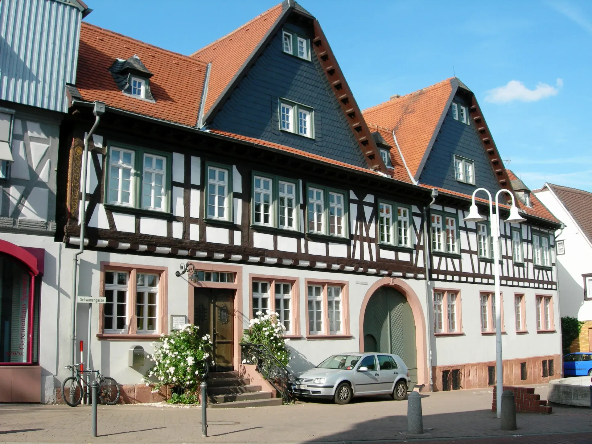 Fachwerkhäuser in der Schwanengasse in Groß-Umstadt