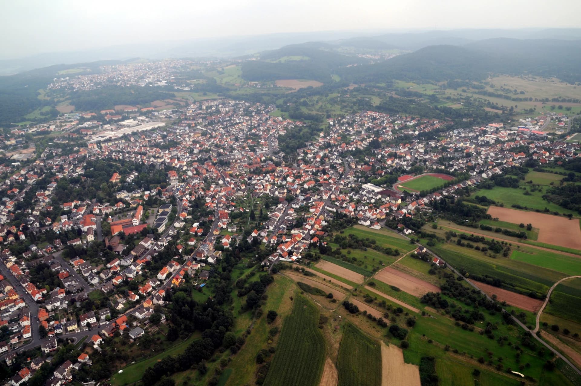 Luftaufnahme von Aschaffenburg-Schweinheim