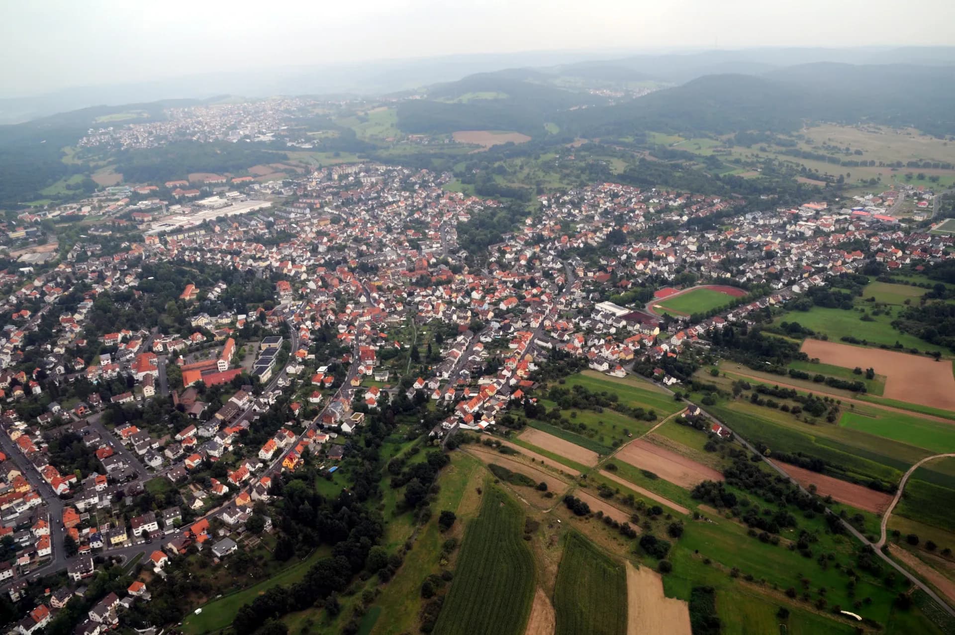 Luftaufnahme von Aschaffenburg-Schweinheim