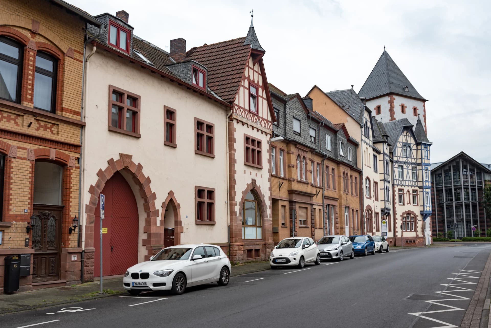Häuserzeile Seestraße 17 bis 23 in Gelnhausen