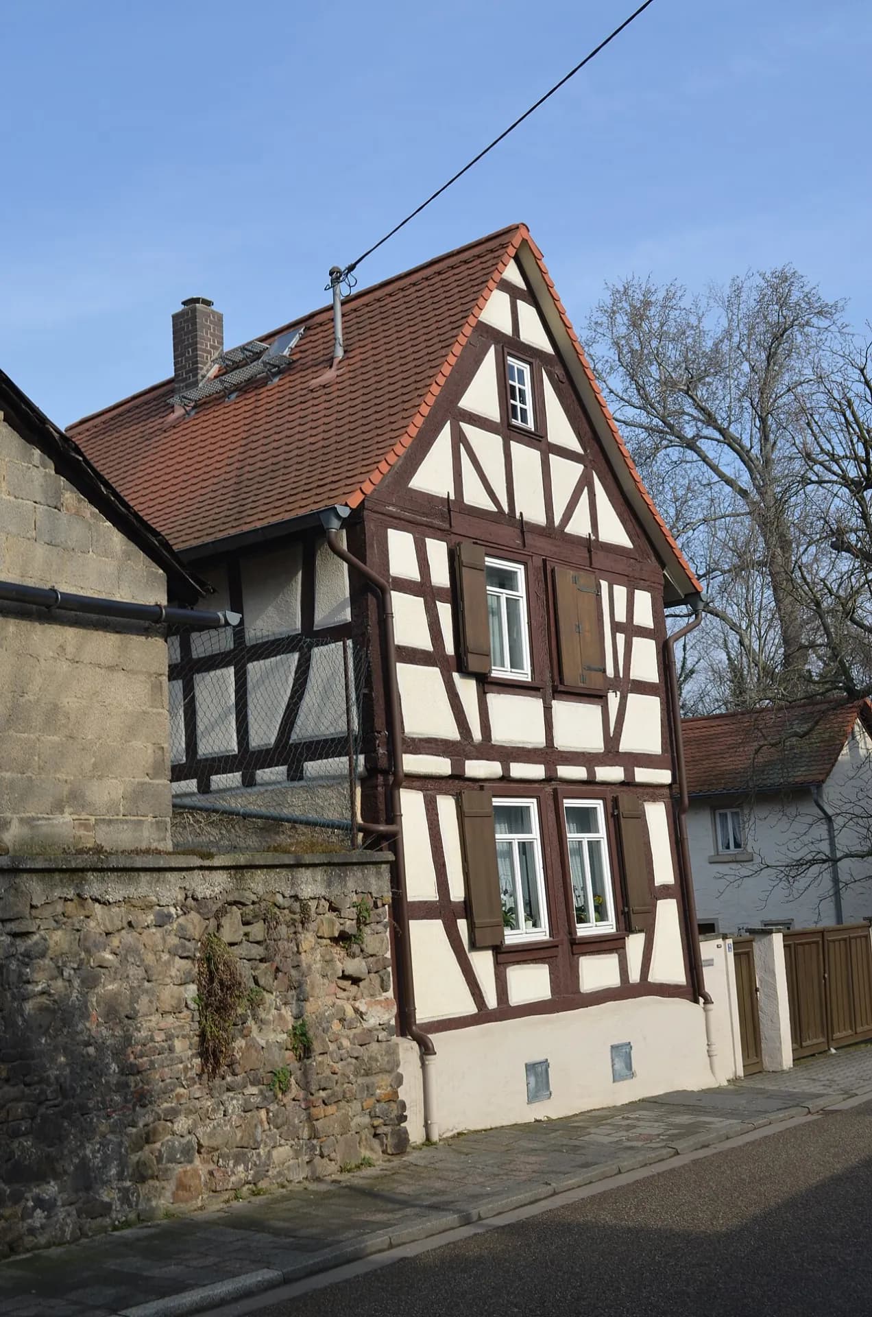 Fachwerkhaus an der Seibertsgasse in Frankfurt Niederursel