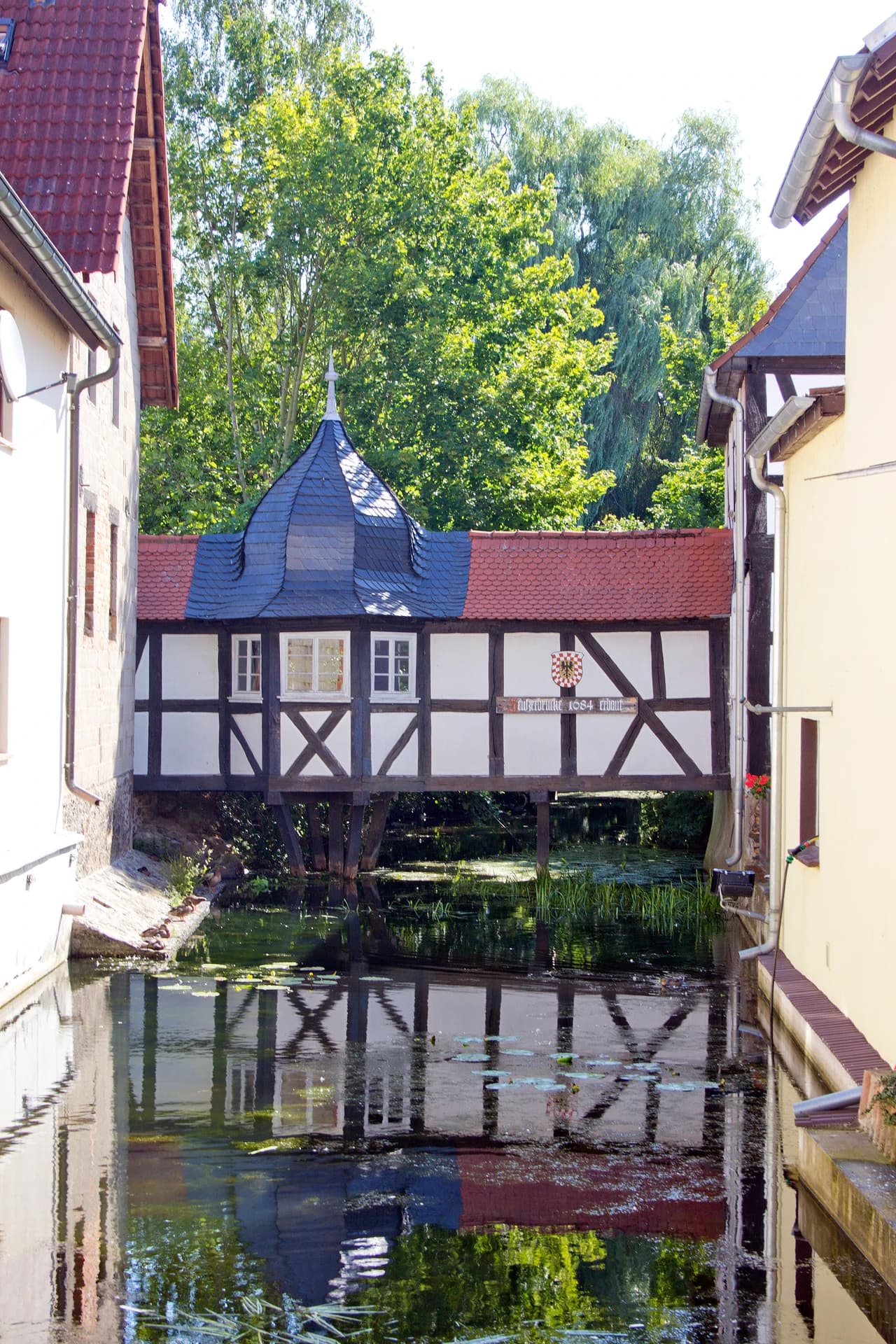 Seufzerbrücke über dem Mühlbach in Florstadt-Staden