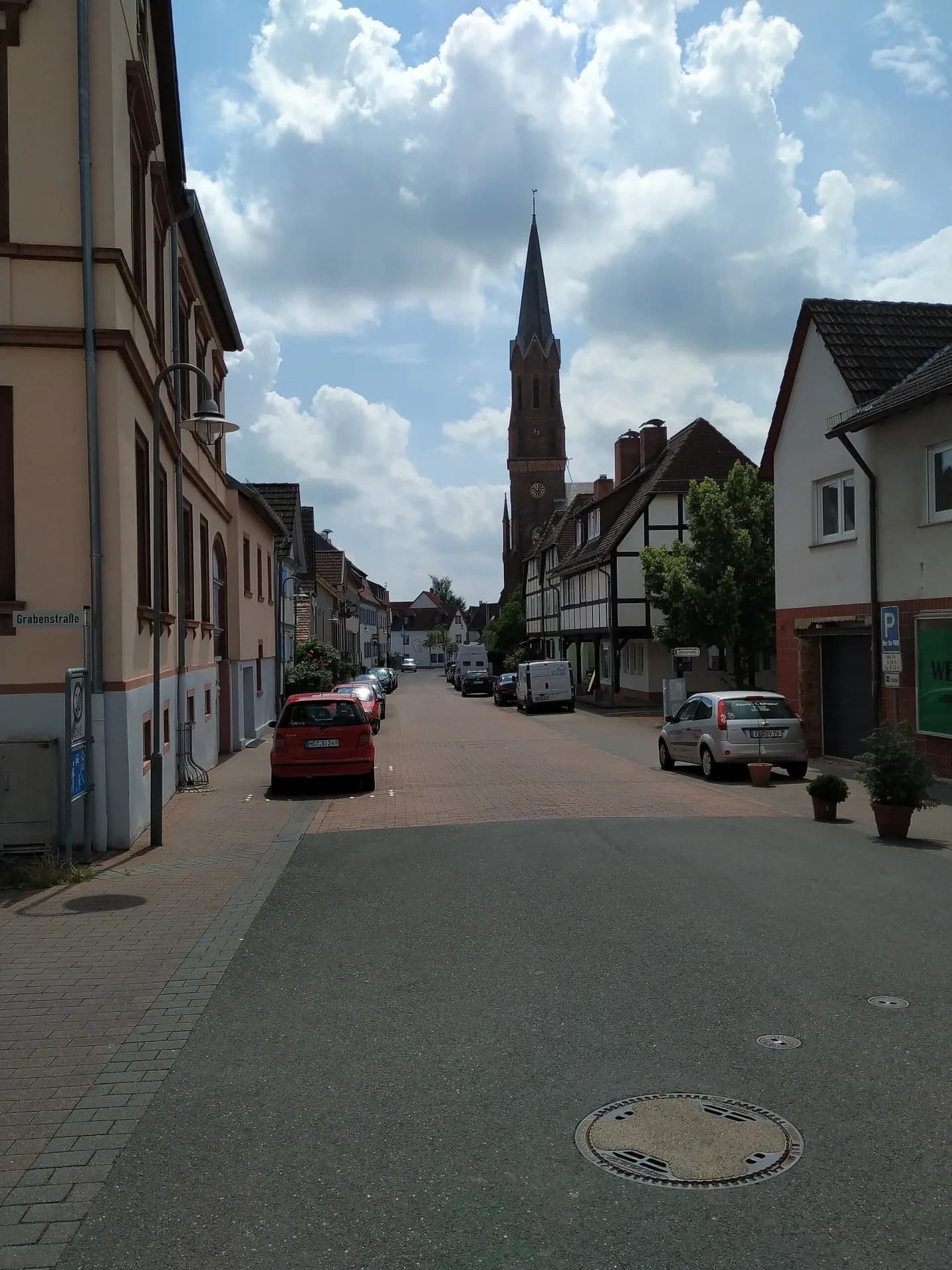 Straßenzug in Alt-Seulberg in Friedrichsdorf