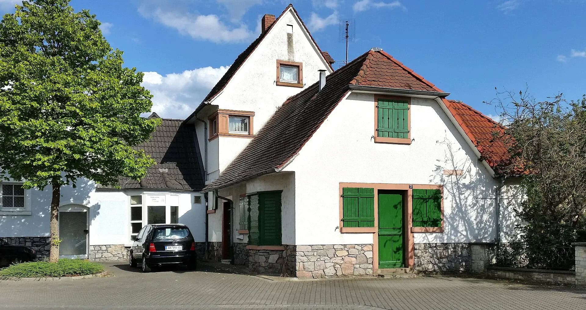 Siedlerhaus von 1921 in der Wilhelminenstraße in der Obernauer Kolonie in Aschaffenburg