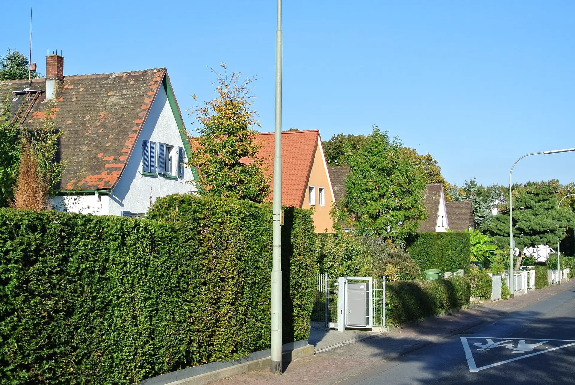 Wohnhäuser der 1930er Jahre in der Siedlung Frankfurter Berg