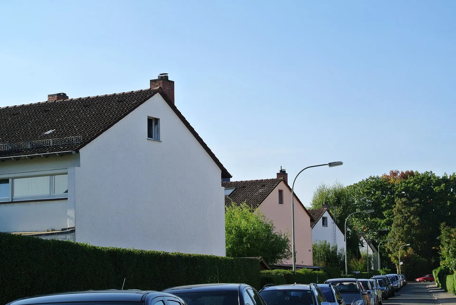 Wohnhäuser der 1950er Jahre in der Siedlung Frankfurter Berg