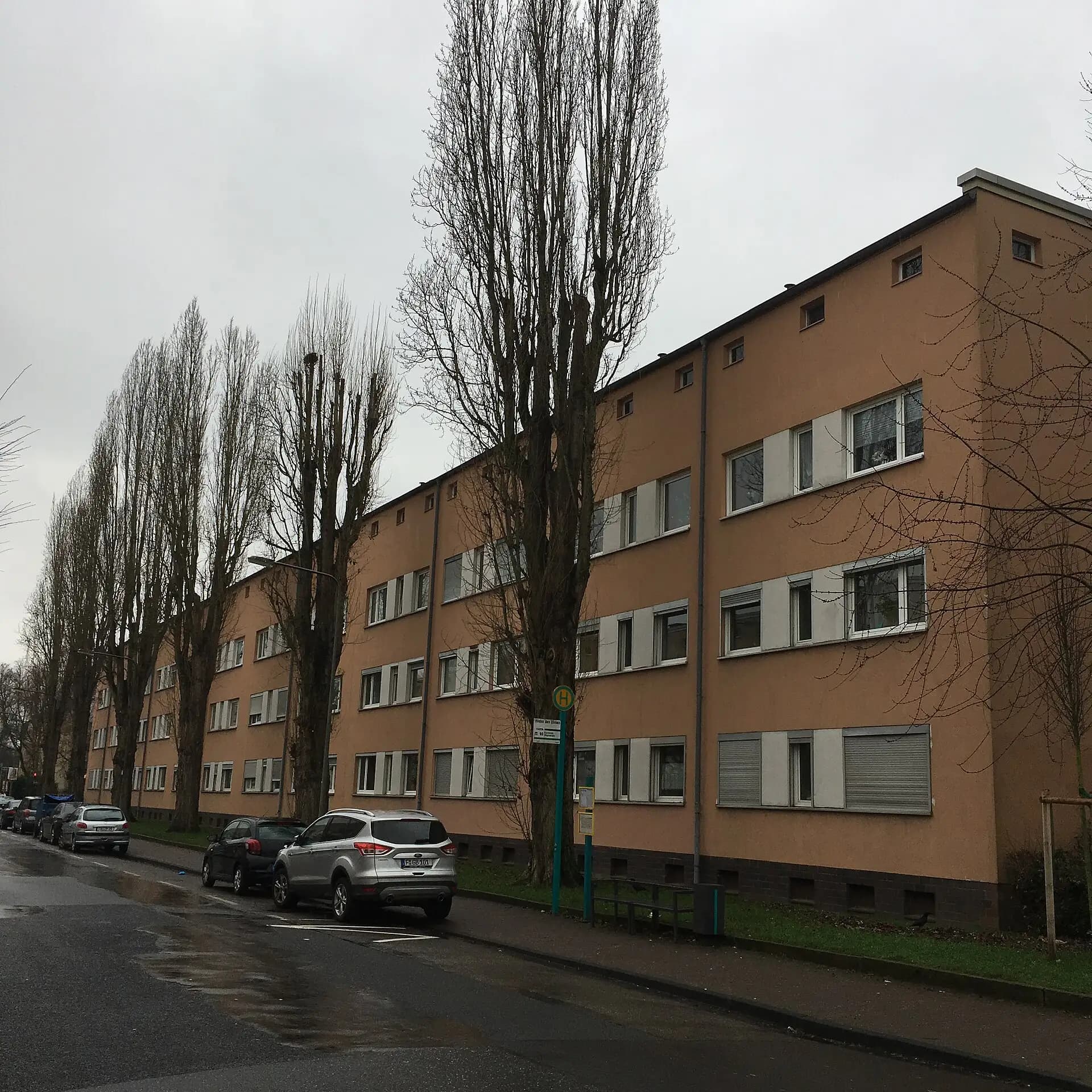 Siedlung Am Lindenbaum an der Nußzeil in Frankfurt Eschersheim