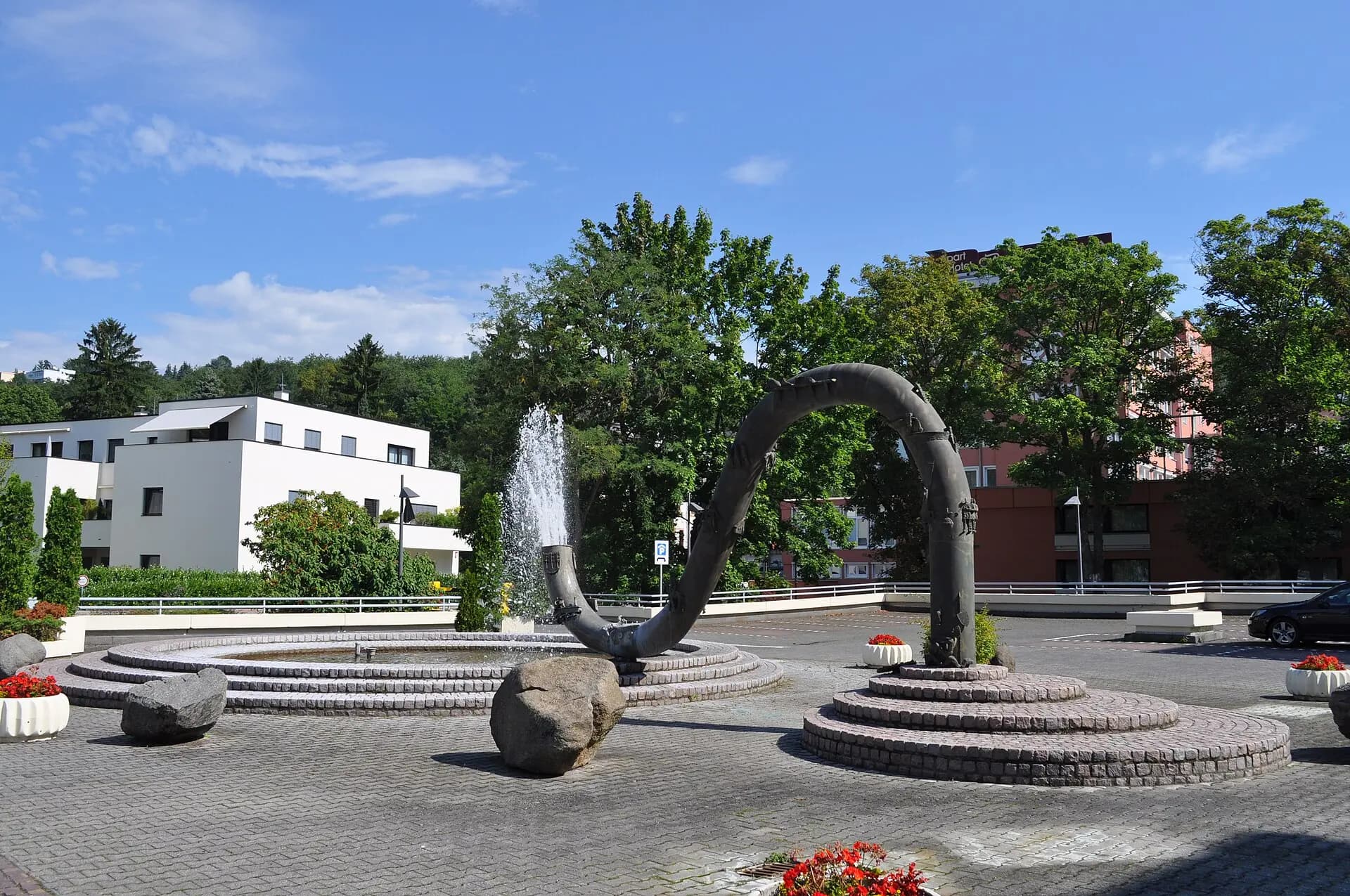 Platz am Sigrid-Pless-Brunnen in Bad Soden am Taunus