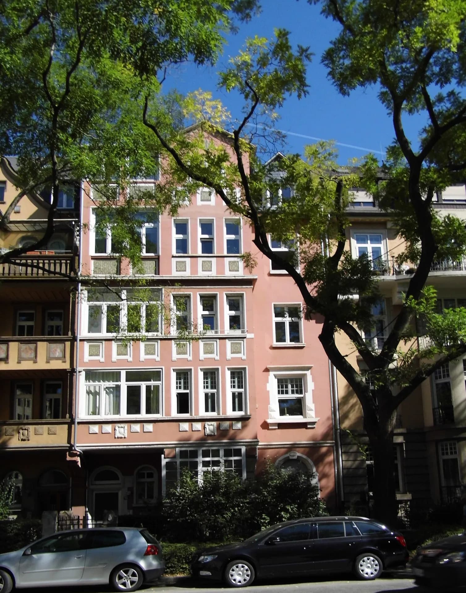 Wohnhäuser in der Sophienstraße in Frankfurt Bockenheim