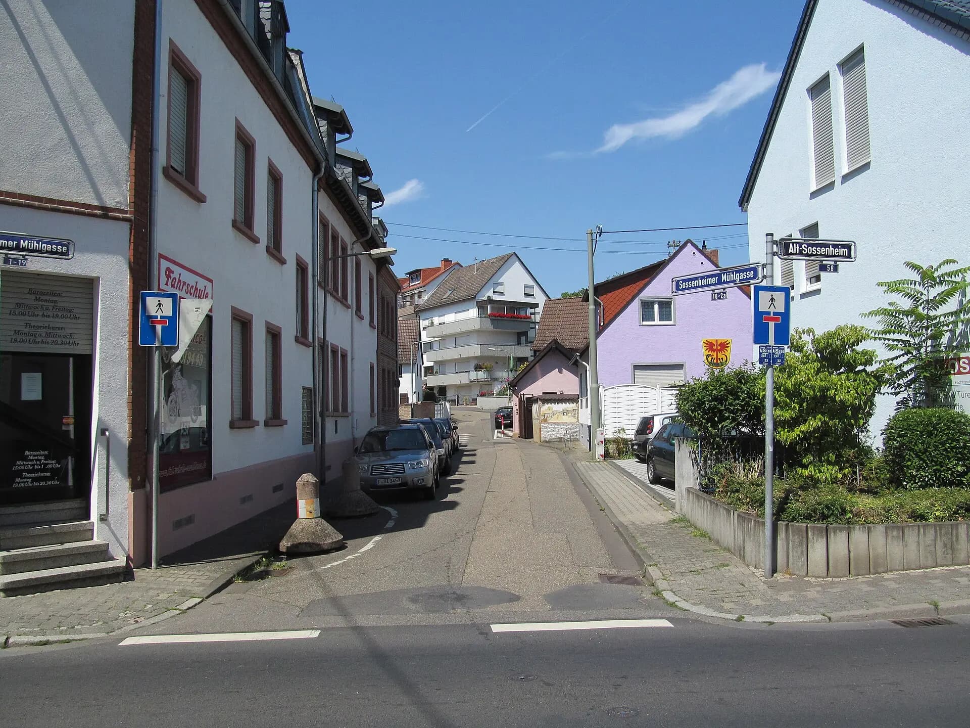 Sossenheimer Mühlgasse in Frankfurt Sossenheim