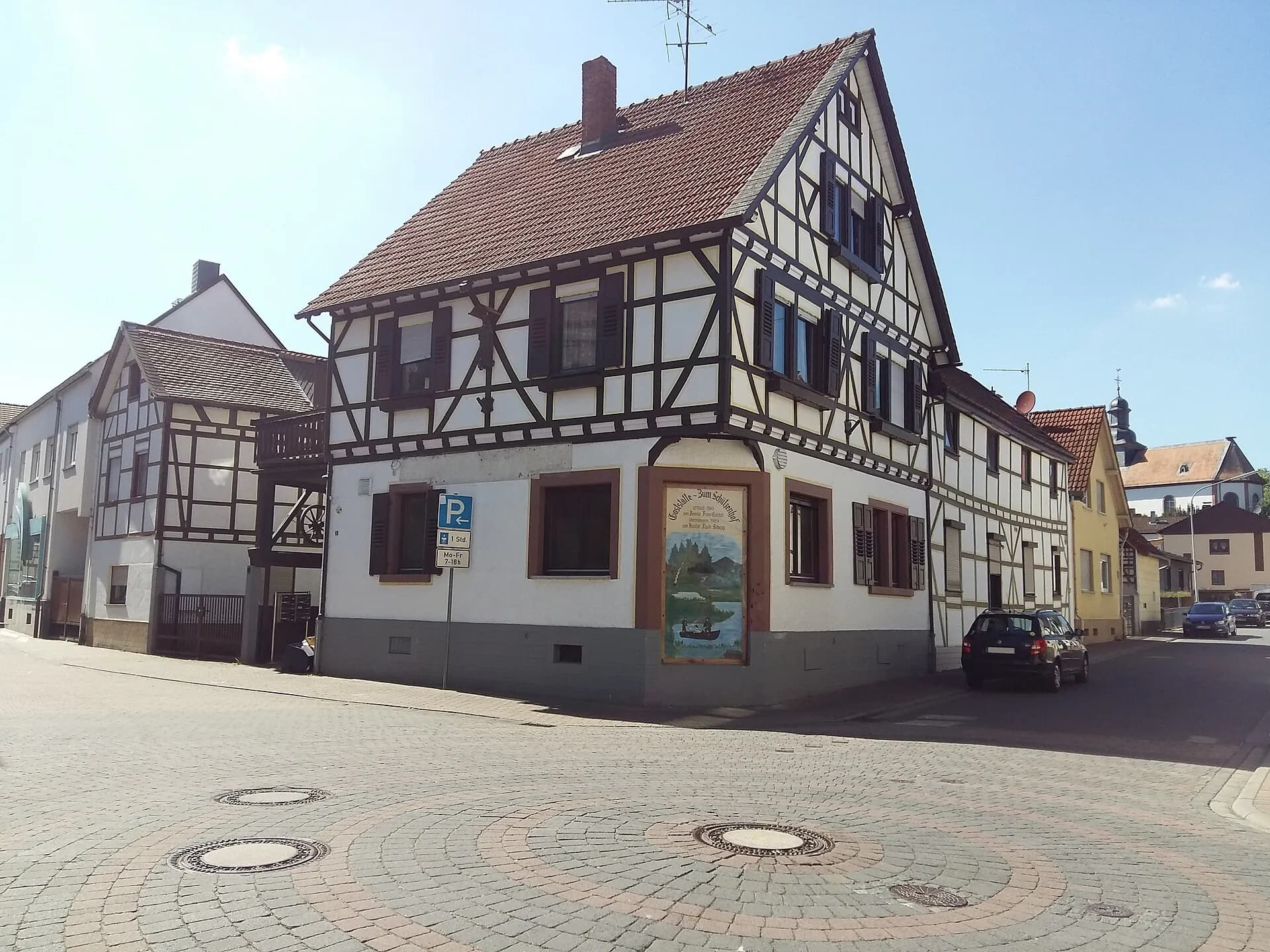 Fachwerk-Eckhaus Zum Schützenhof in Reinheim-Spachbrücken