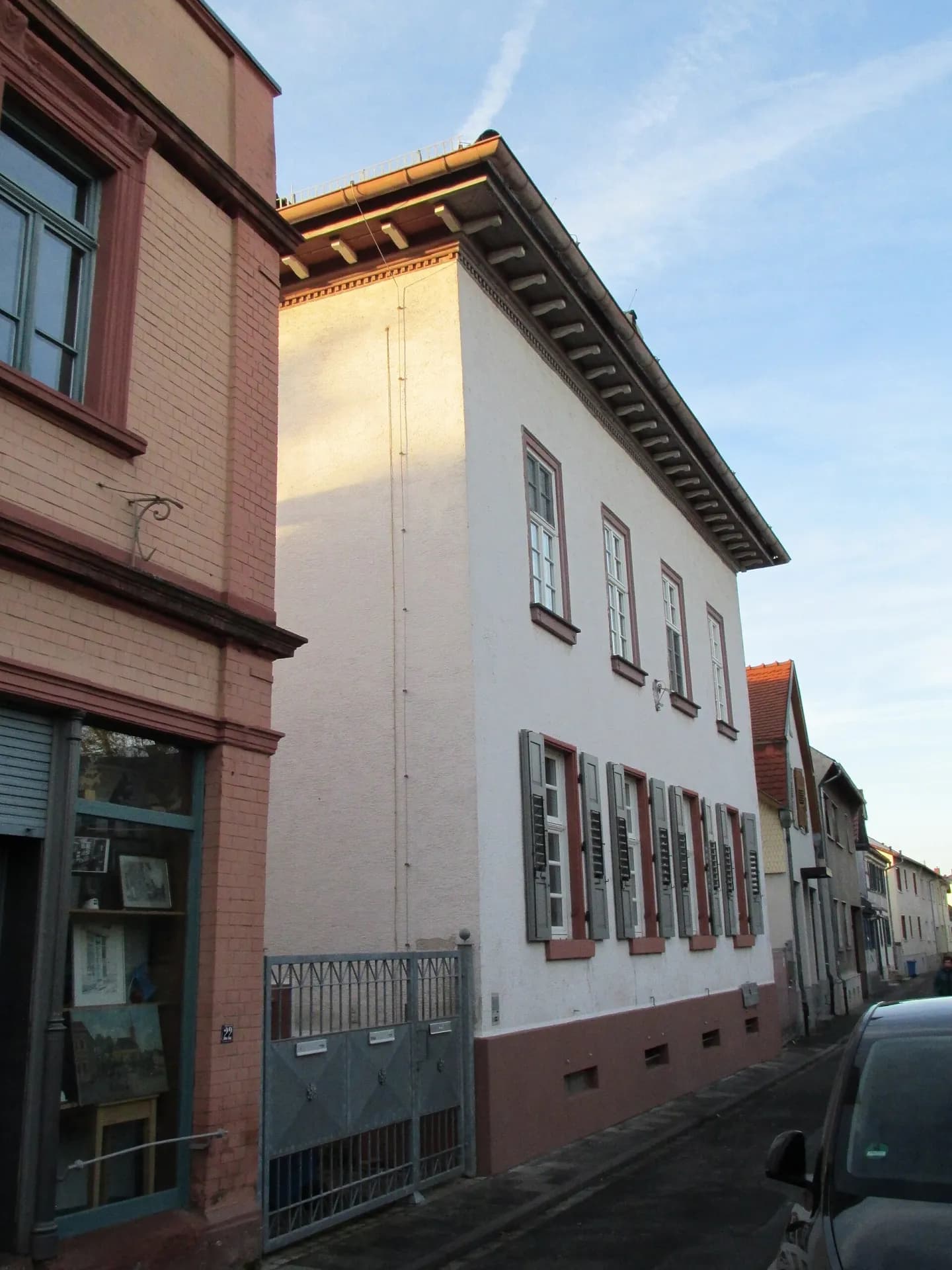 Spitalstraße 22 im Straßenzug in Dieburg