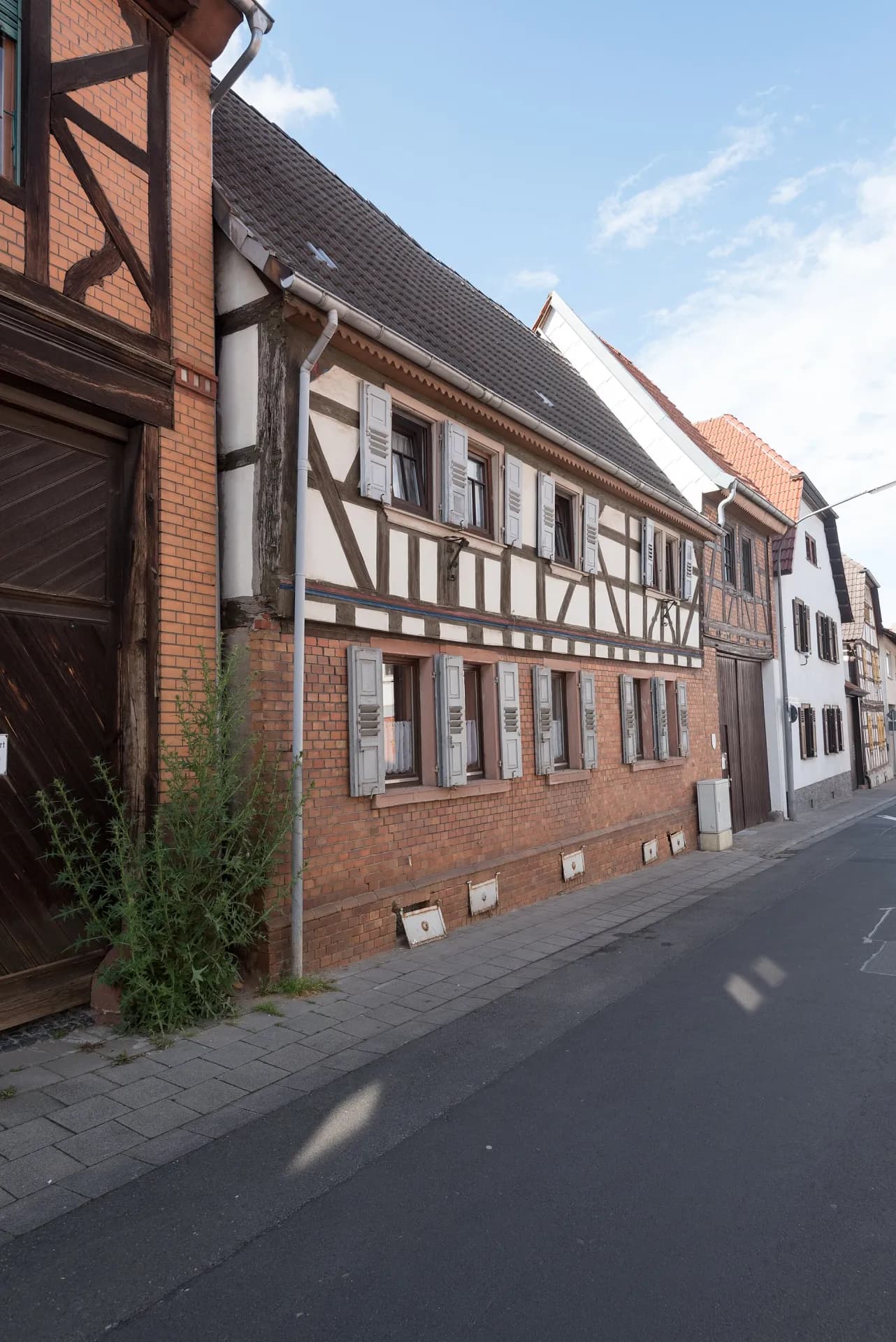 Fachwerkzeile in der Spitzengasse in Schaafheim
