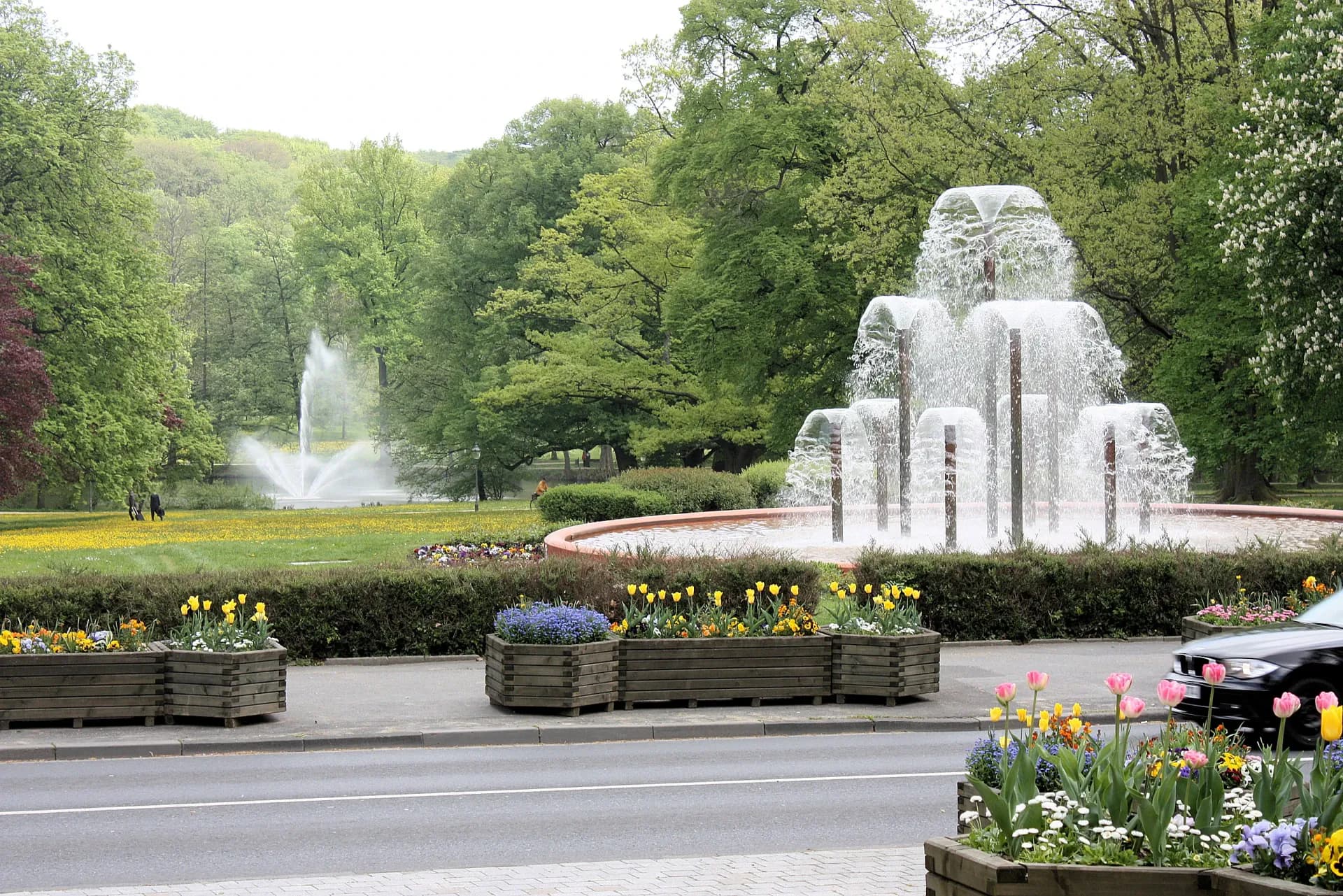 Springbrunnen im Kurpark Bad Homburg