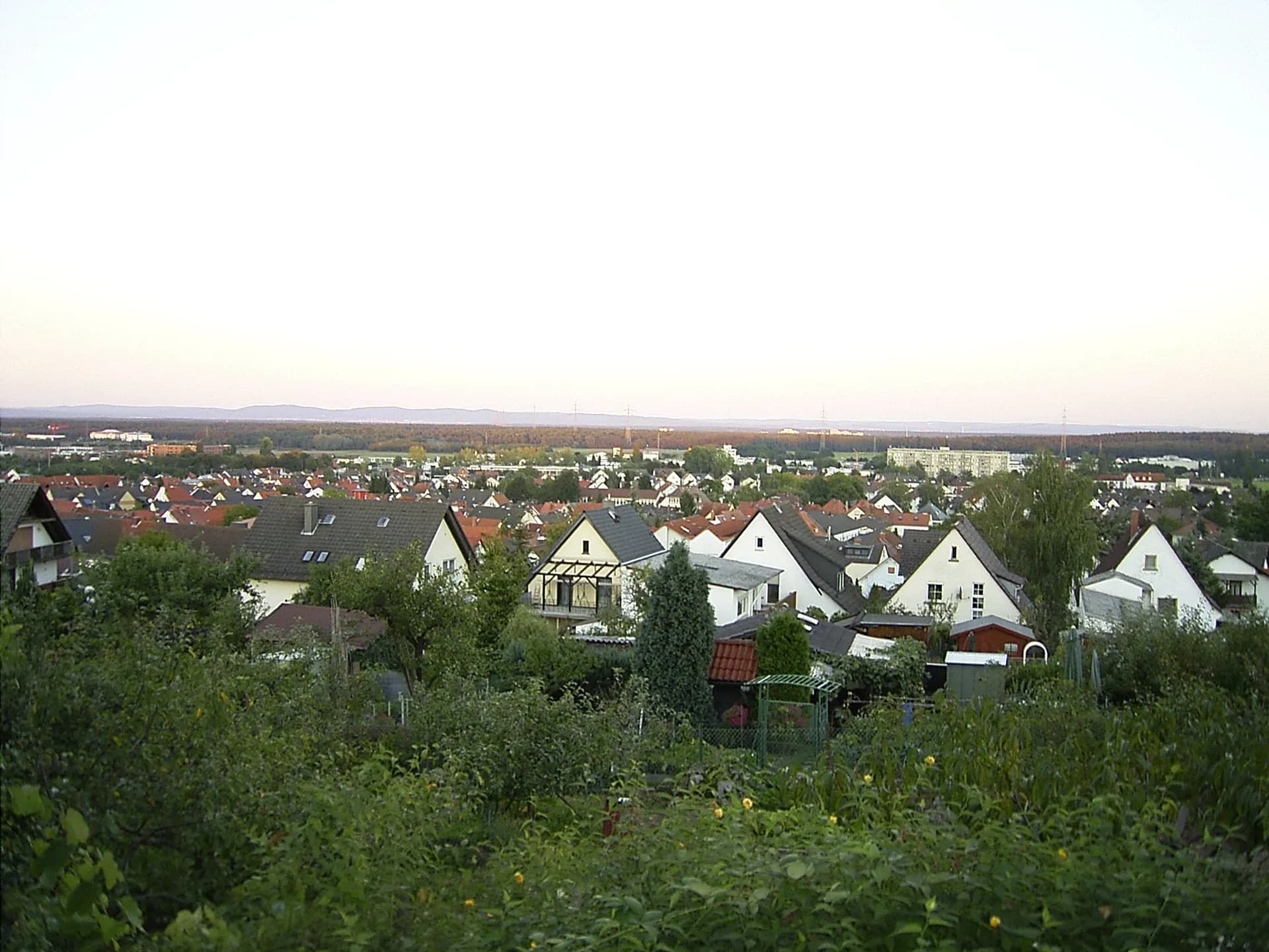 Stadtansicht Dietzenbach vom Wingertsberg
