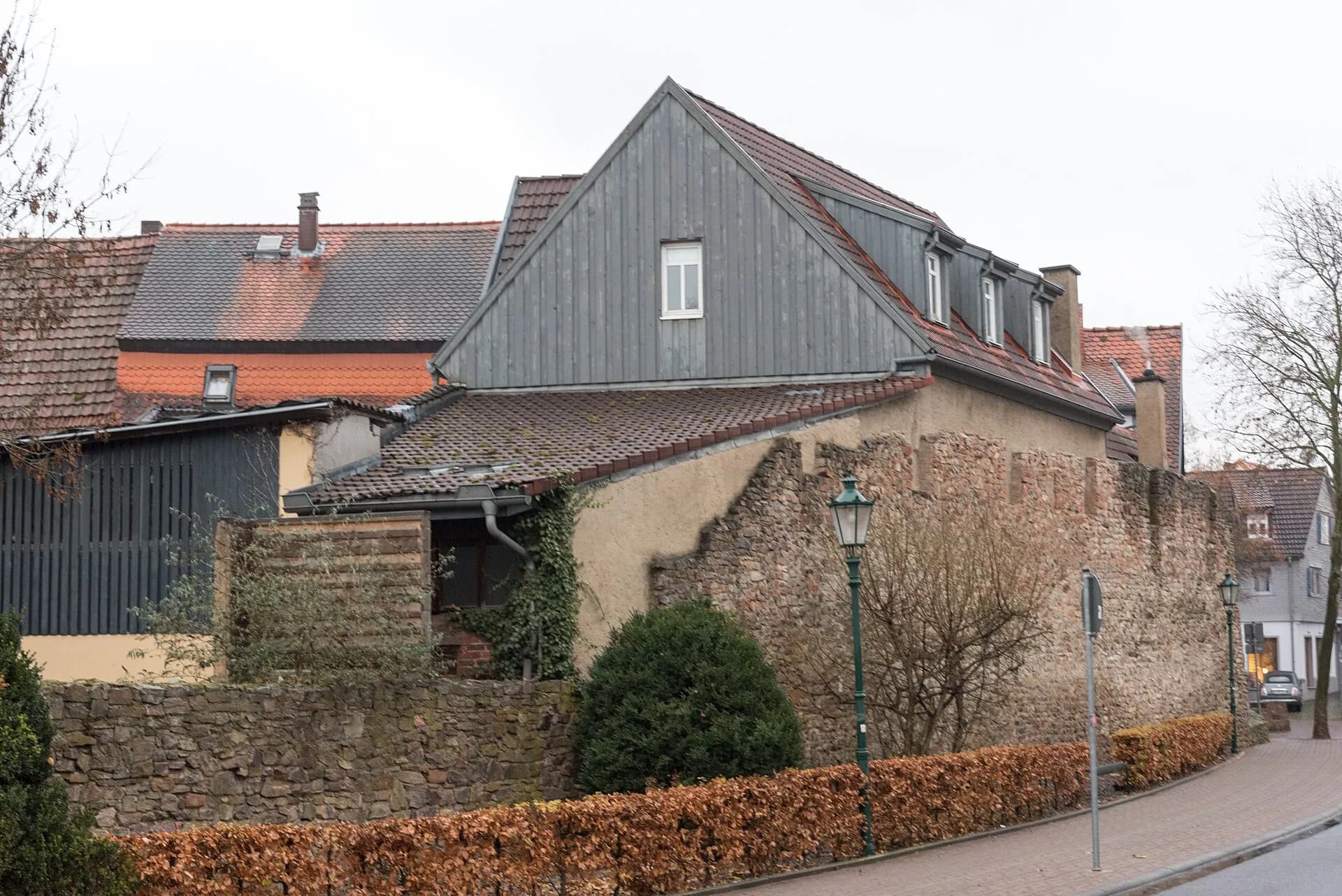 Stadtmauer an der Brückenmühle in Dieburg