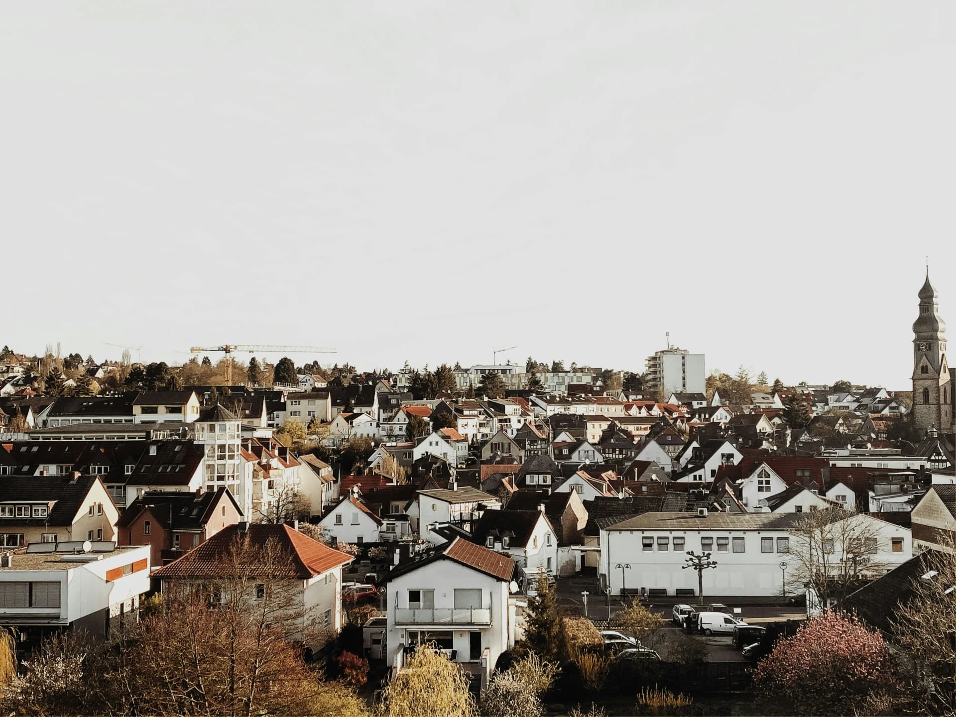 Blick über die Dächer von Hofheim am Taunus