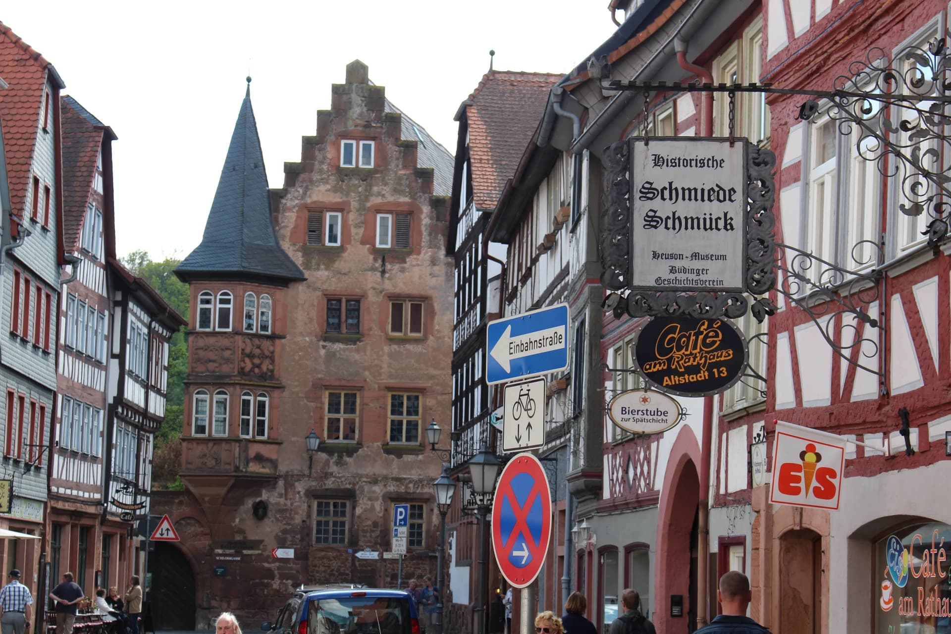 Das Steinerne Haus in der Innenstadt von Büdingen