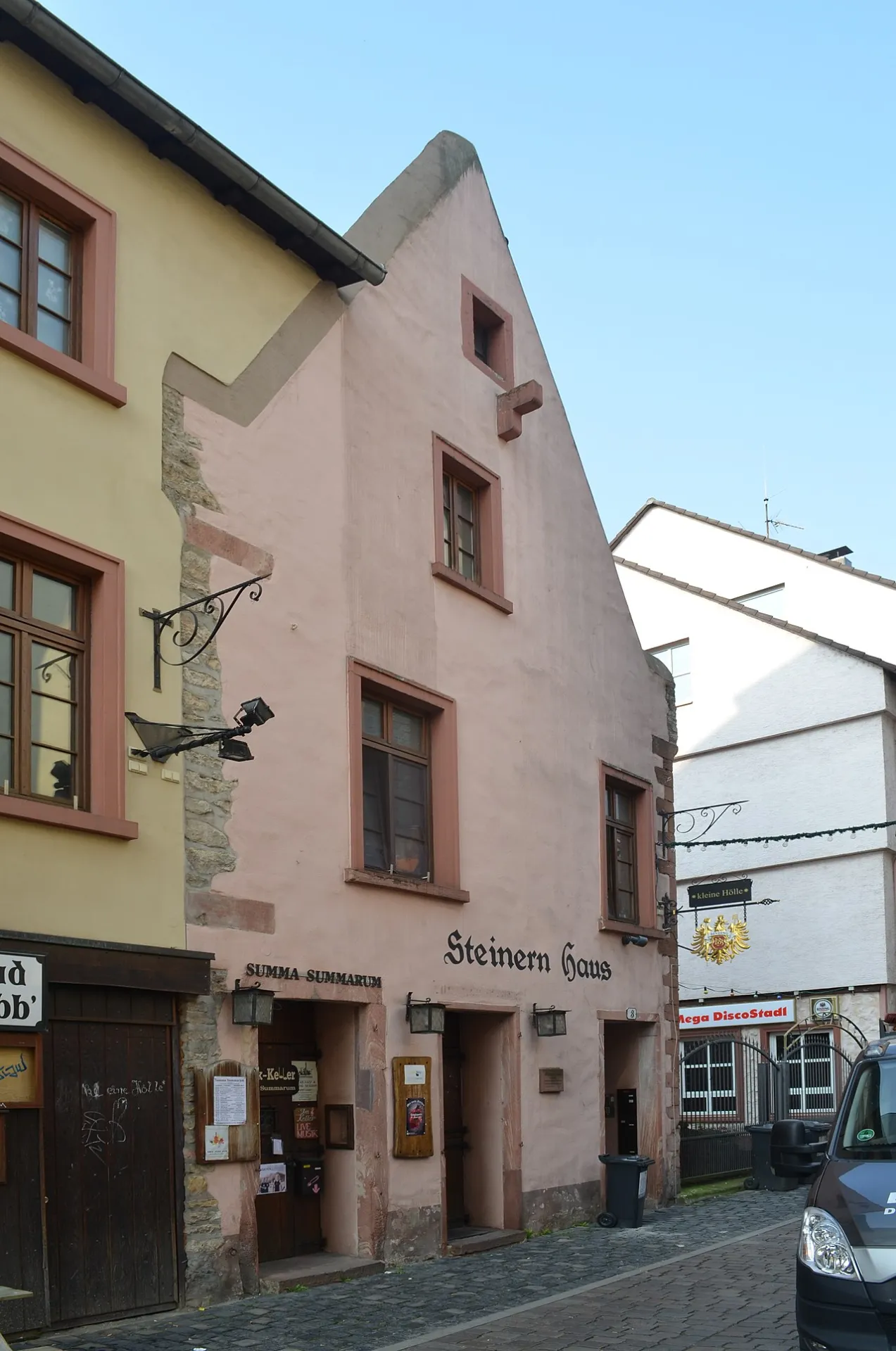 Steinernes Haus an der Klappergasse in Frankfurt Sachsenhausen