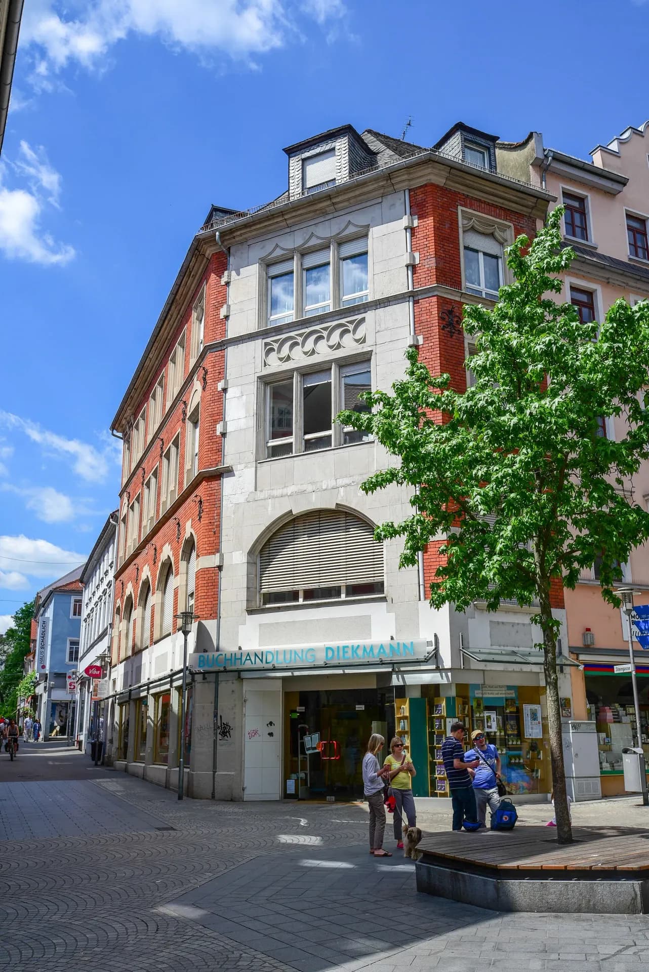 Jugendstil-Eckhaus in der Steingasse 2 in Aschaffenburg