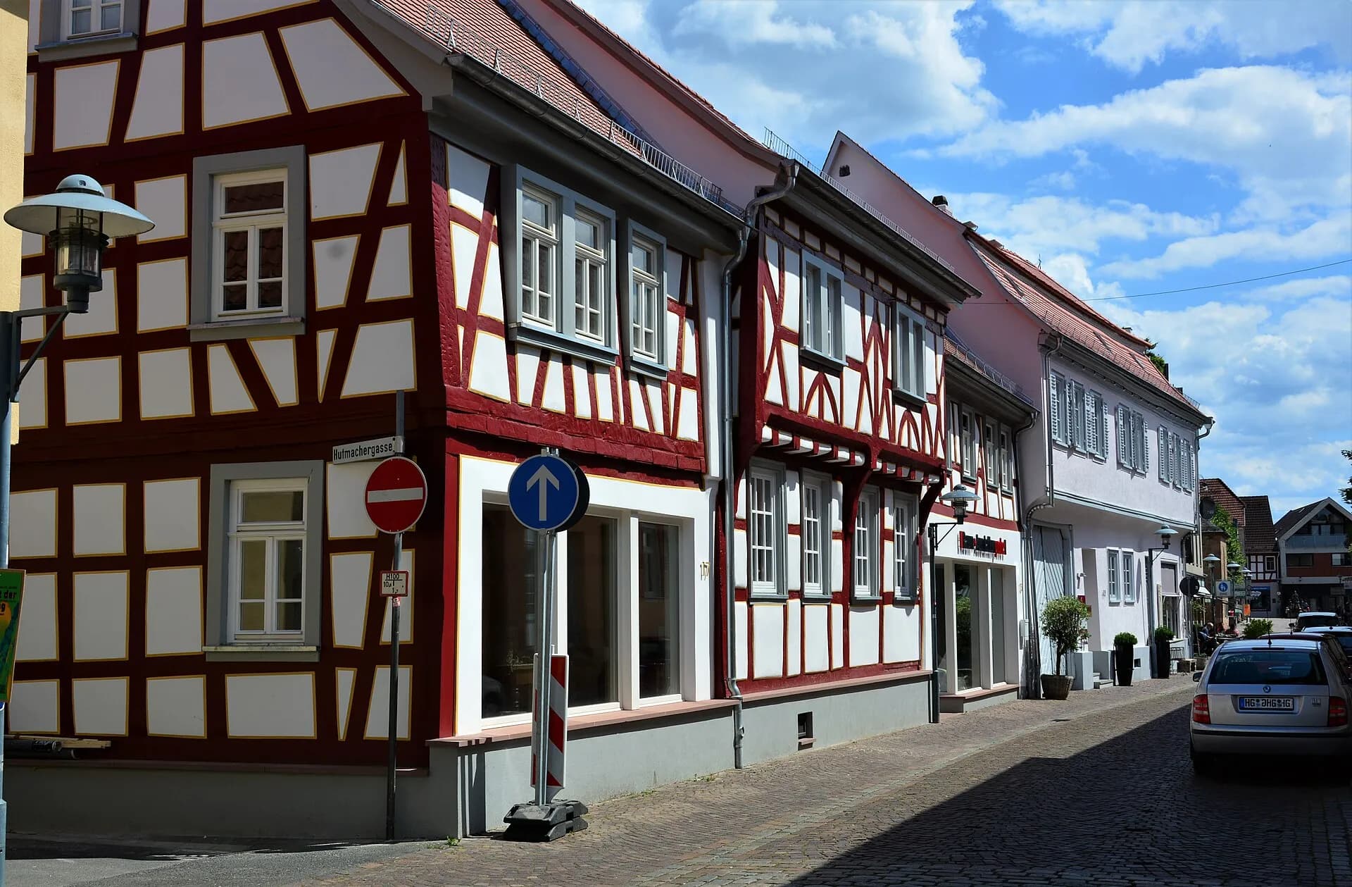 Fachwerkzeile in der Steinstraße in Dieburg