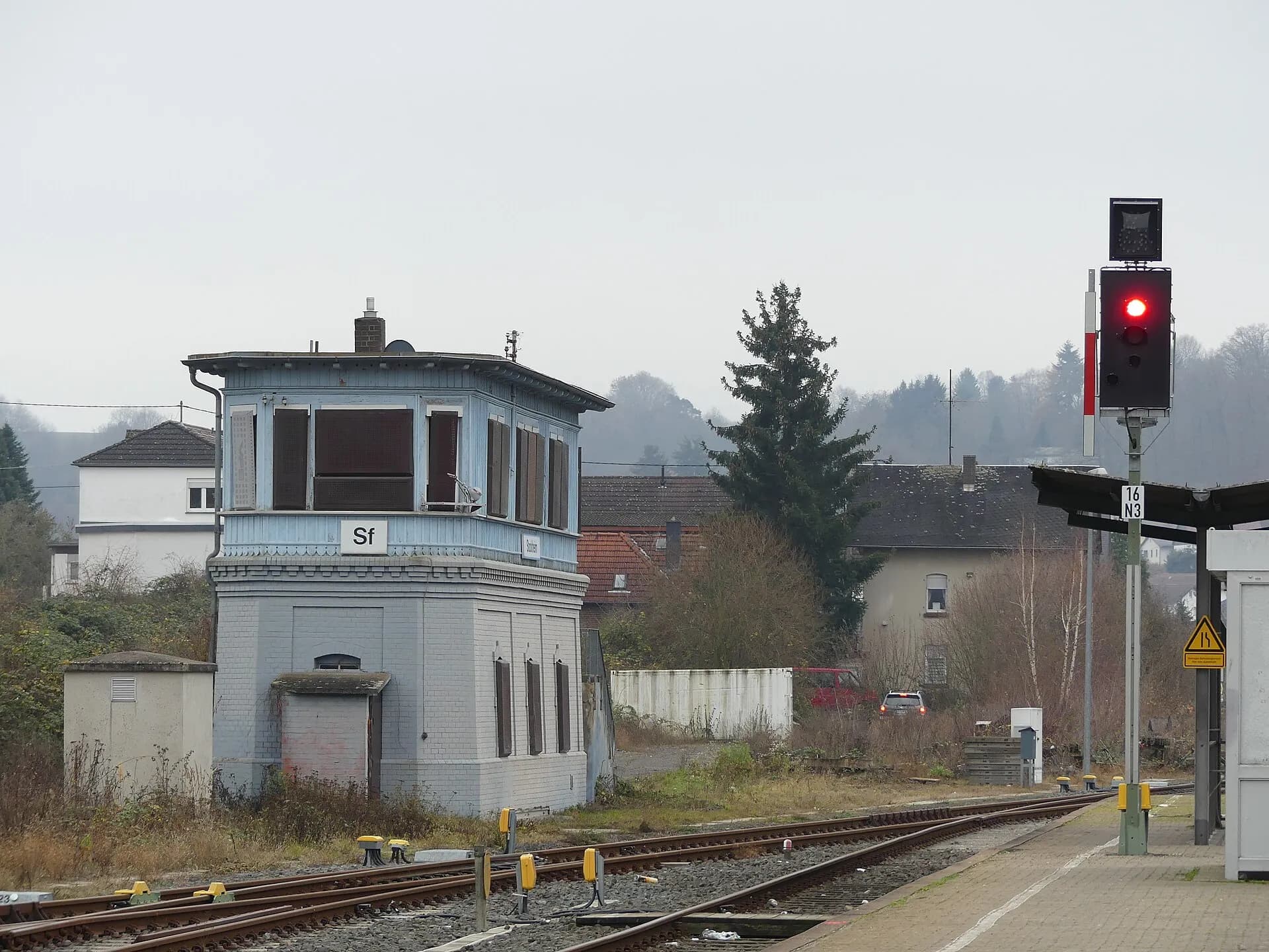 Stellwerk am Bahnhof Glauburg-Stockheim