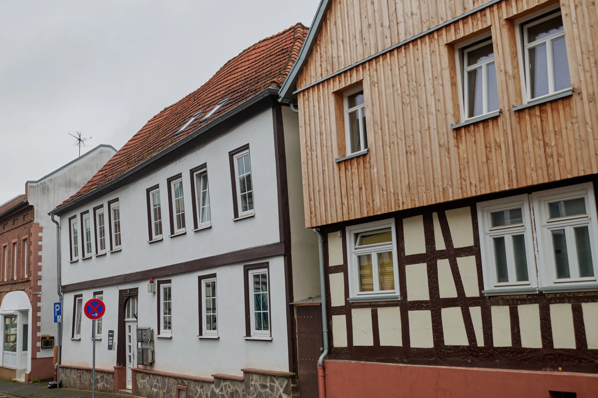Straßenzeile in der Eugen-Kaiser-Straße in Nidderau-Windecken