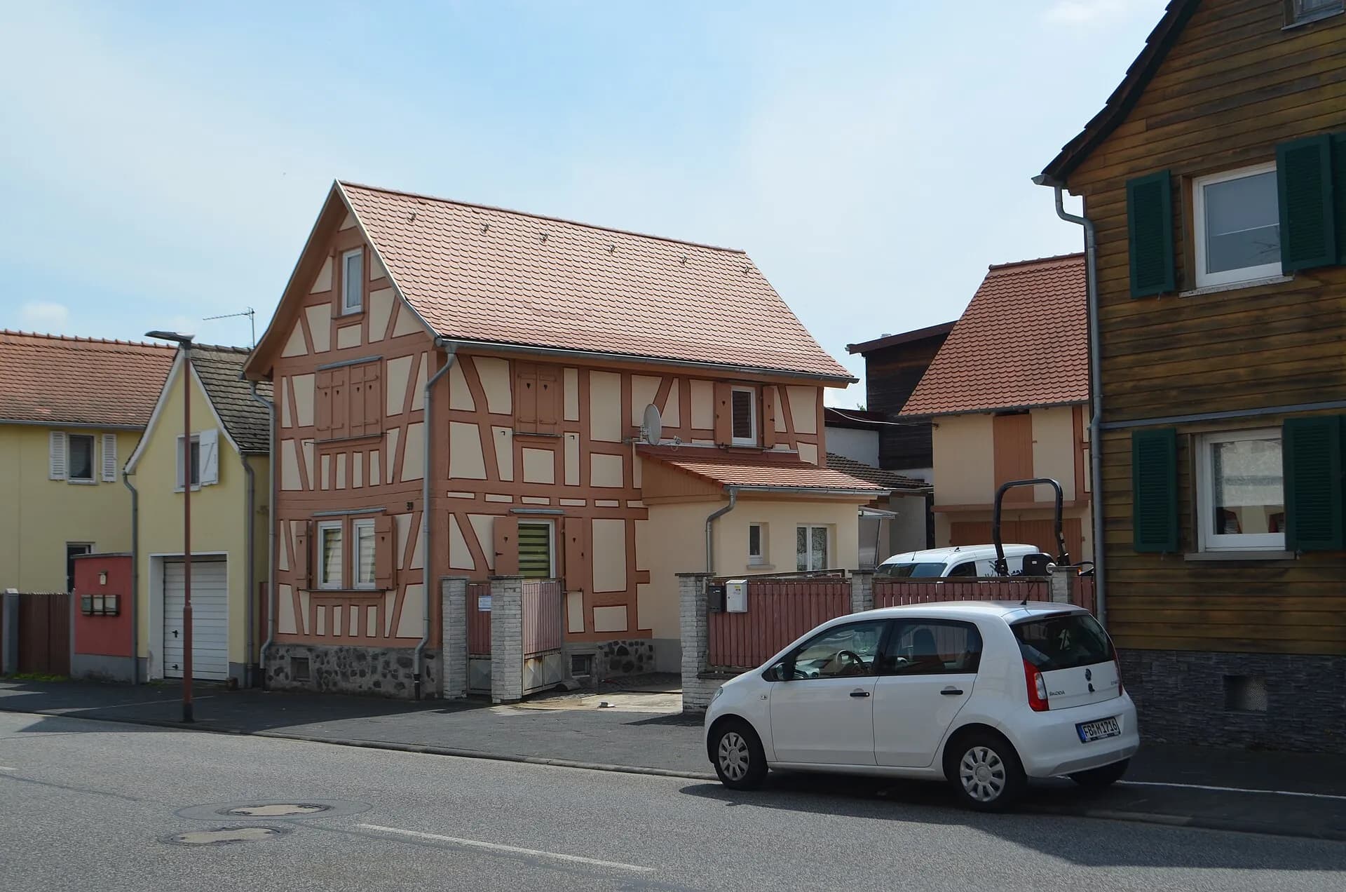 Straßenzug der Niddastraße in Nieder-Florstadt