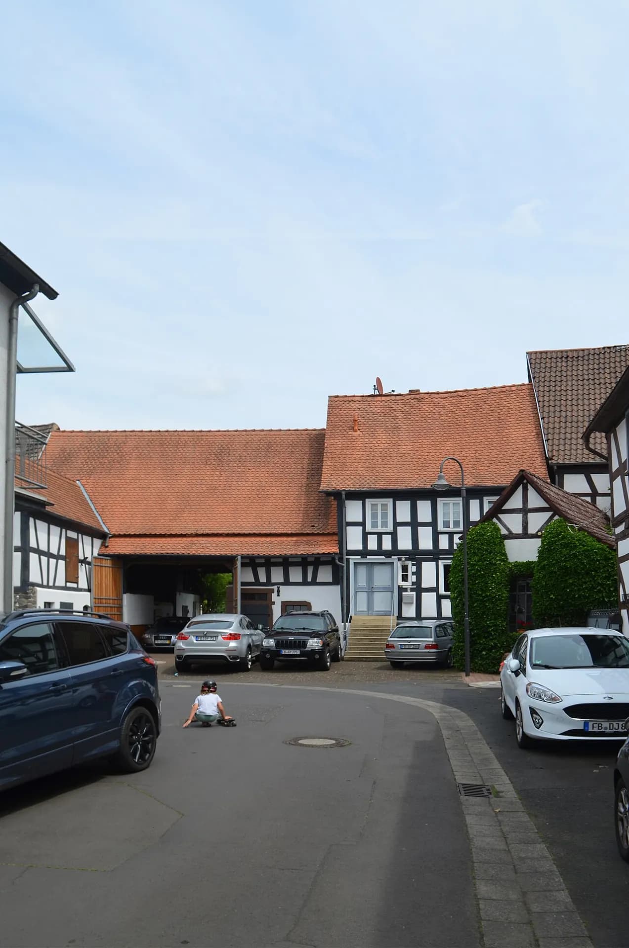 Straßenzug der Pfarrgasse in Florstadt-Staden