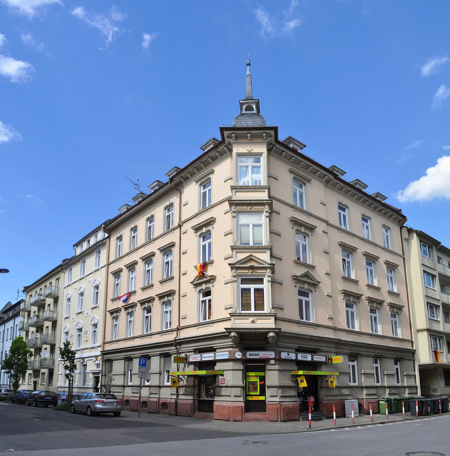 Gründerzeitliches Eckhaus Taunusstraße 35 in Offenbach
