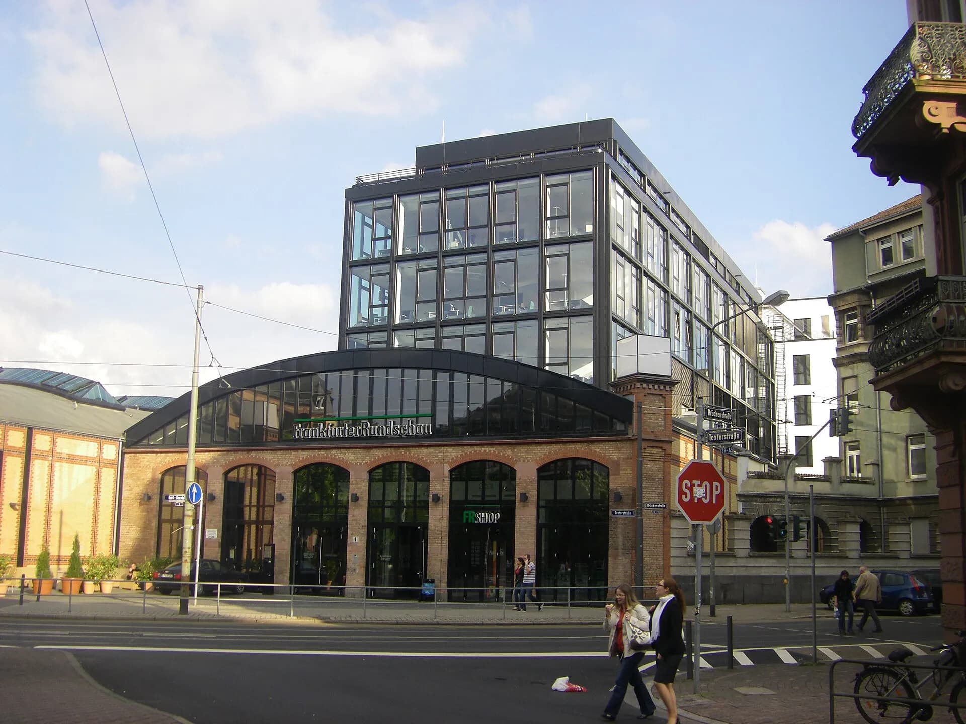 Ehemaliges Druckhaus an der Textorstraße in Frankfurt Sachsenhausen