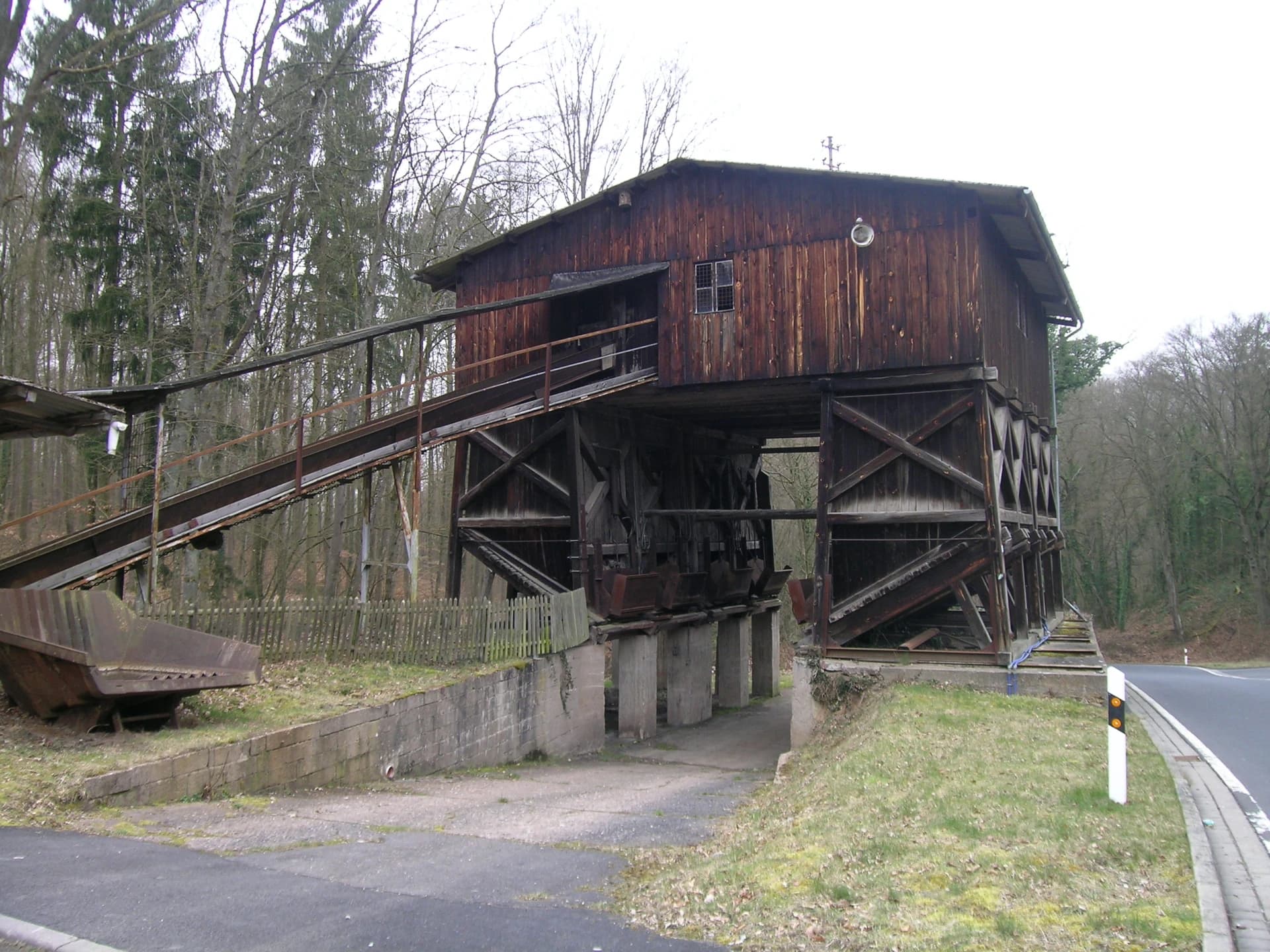 Historische Sortieranlage des Tonbergwerks in Klingenberg am Main