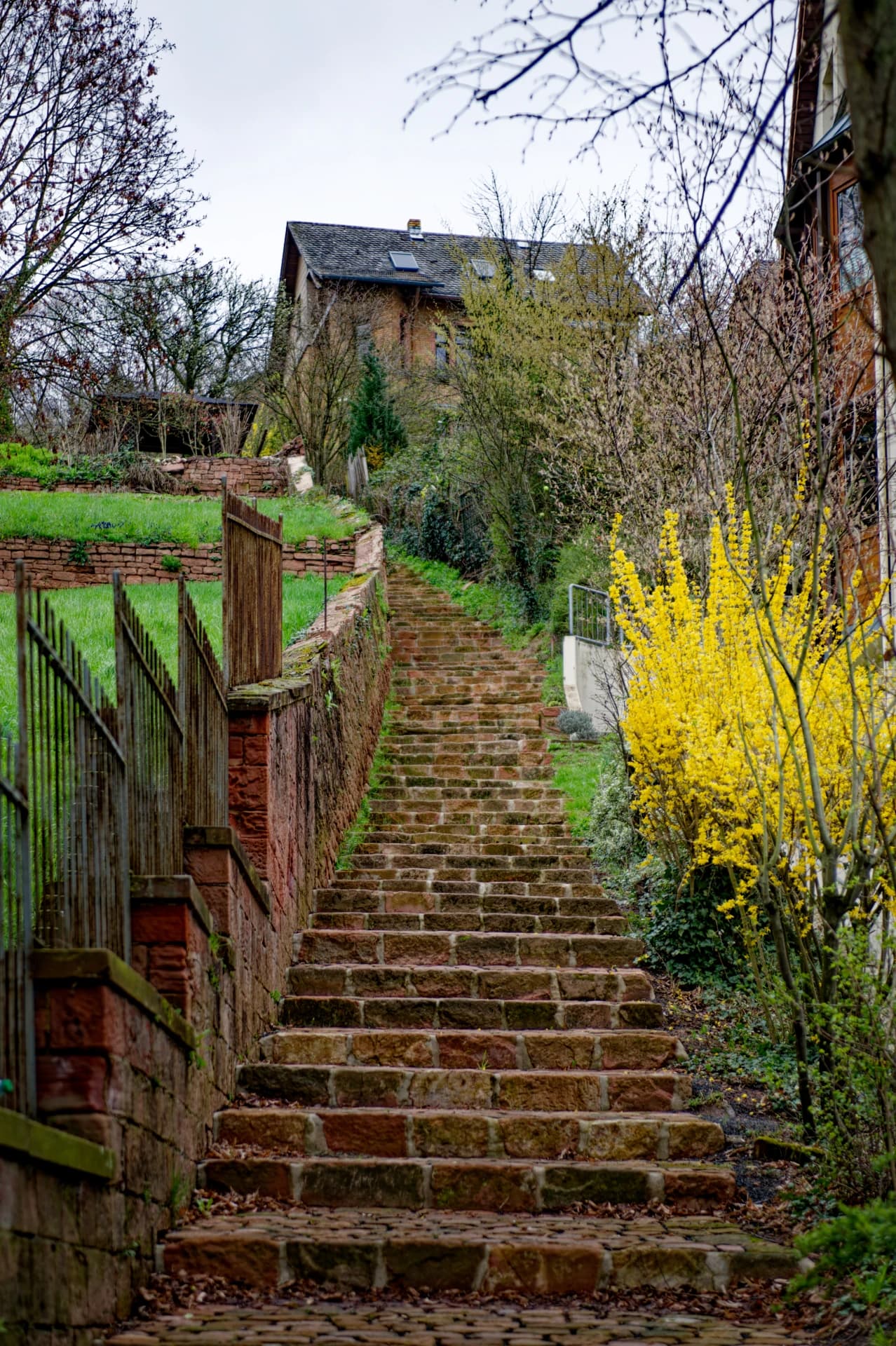 Treppe zwischen Barbarossastraße und Alter Leipziger Straße in Gelnhausen