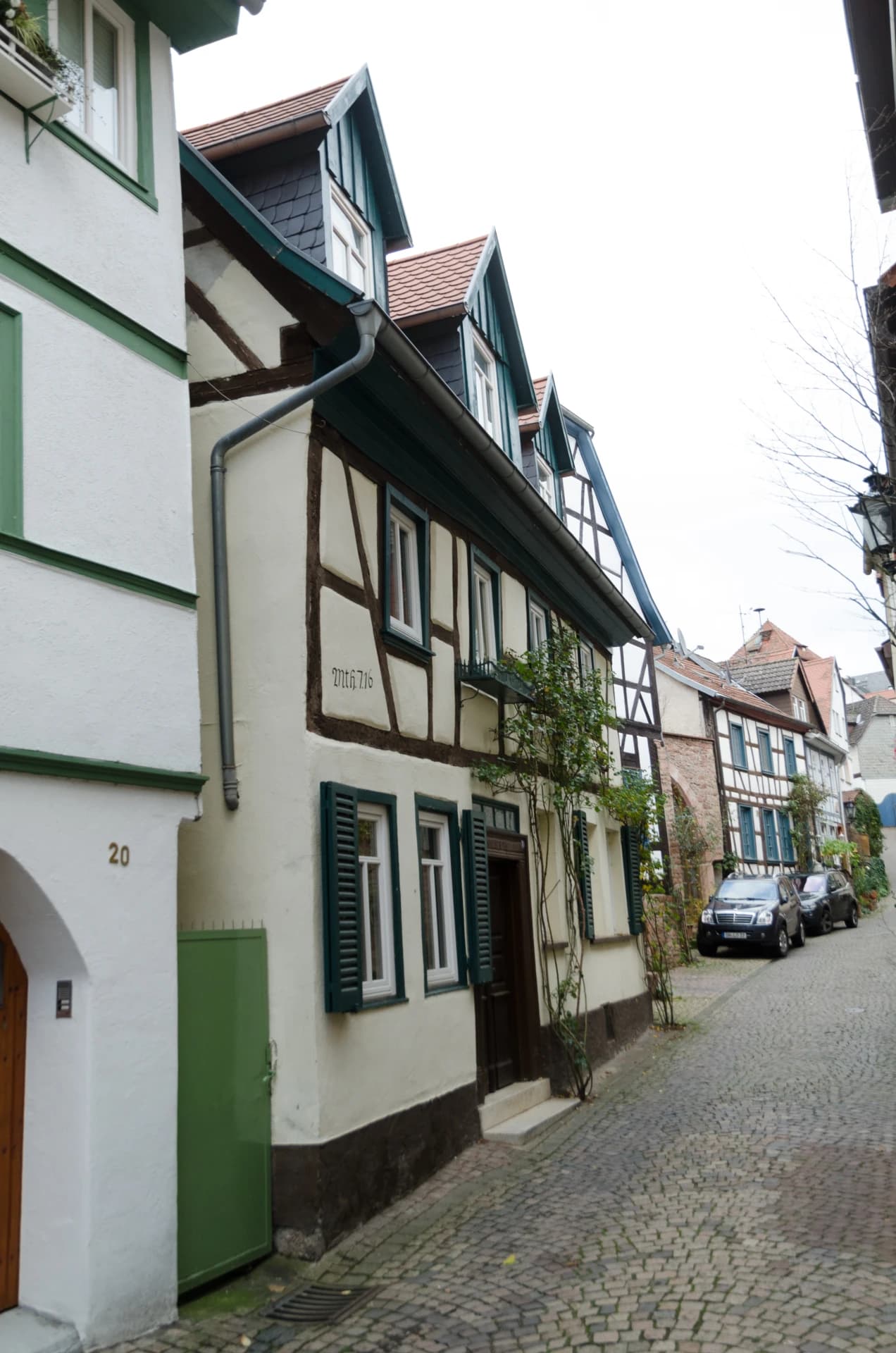 Untere Haitzer Gasse mit Haus Nummer 18 in Gelnhausen