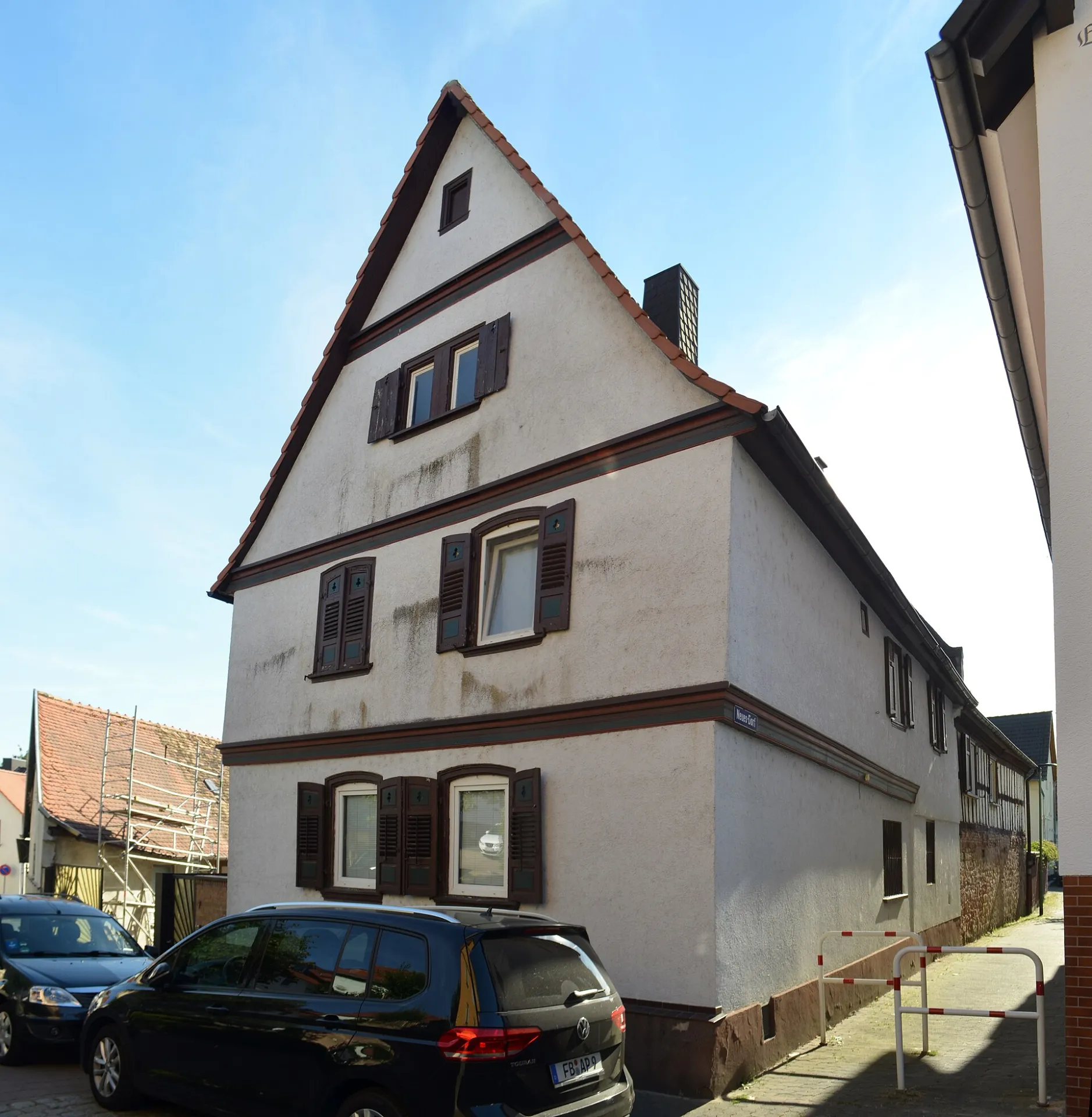 Giebelseite des Hauses Untergasse 7 in Bad Vilbel-Dortelweil