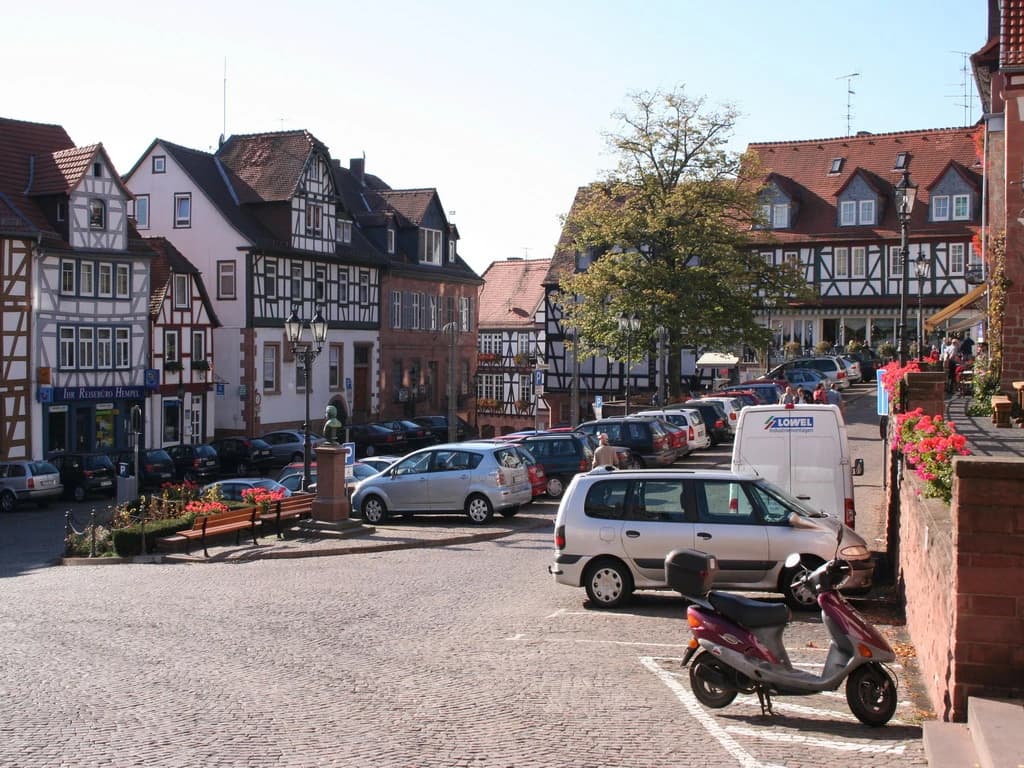 Fachwerkhäuser am Untermarkt in Gelnhausen