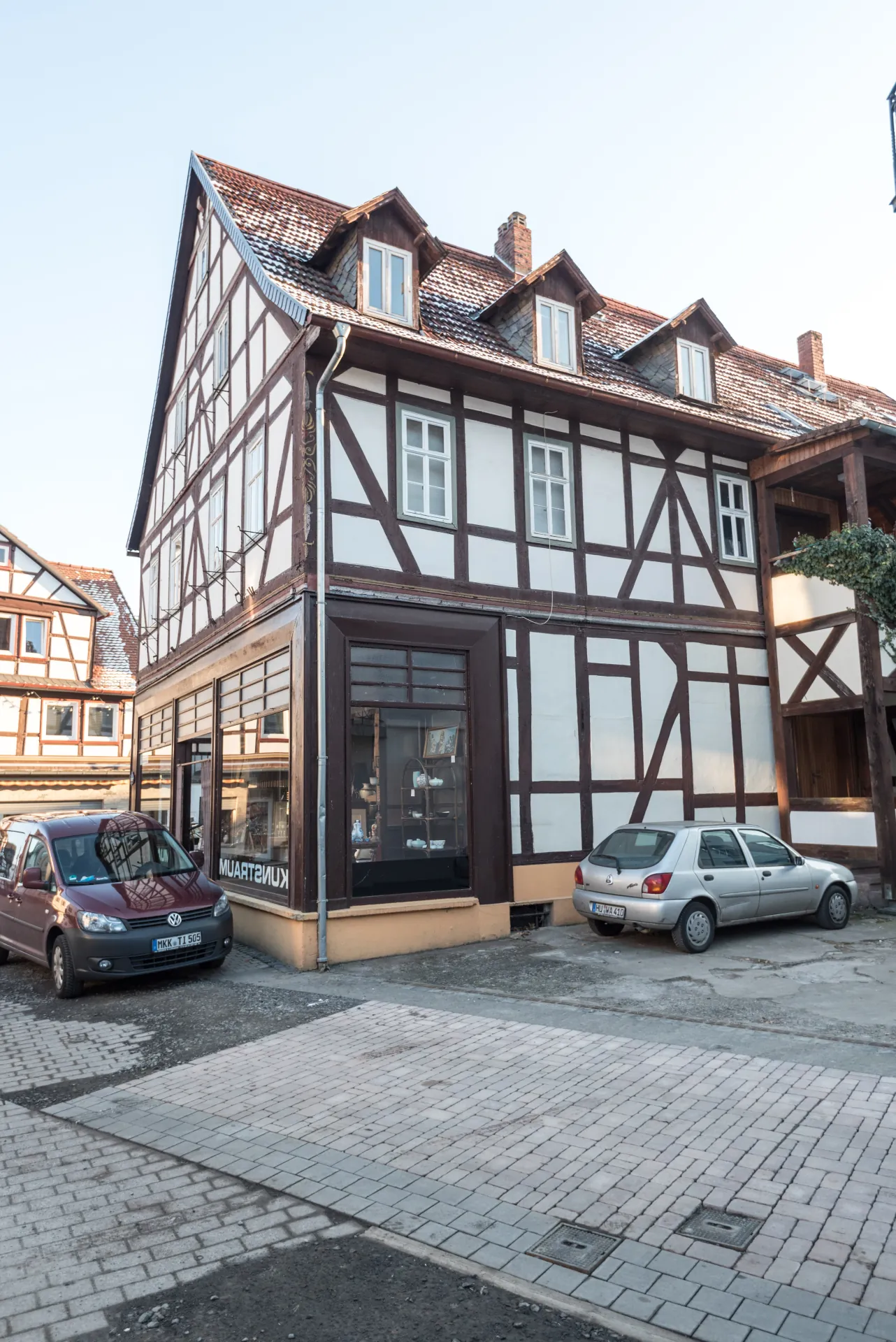 Eckansicht des Fachwerkhauses Untertor 11 in Wächtersbach