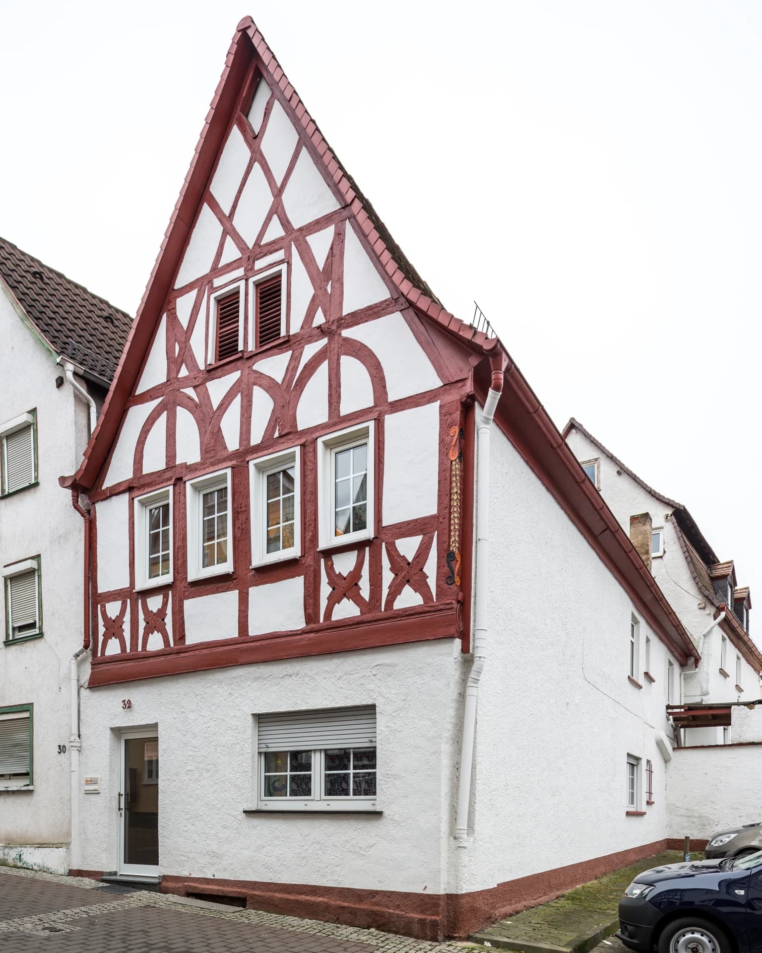Fachwerkgiebel Usagasse 32 in Friedberg (Hessen)