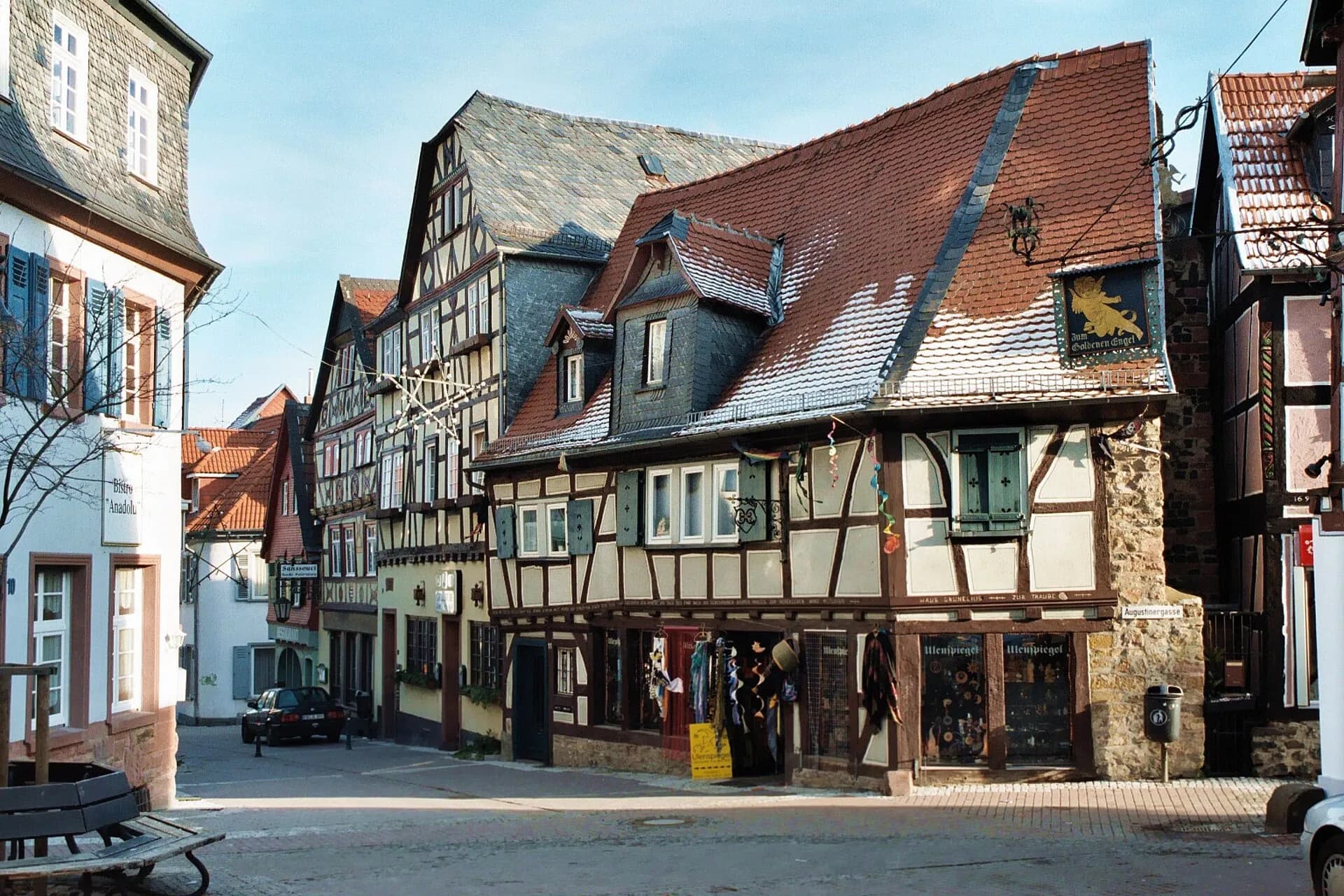 Fachwerkhäuser an der Usagasse in Friedberg (Hessen)
