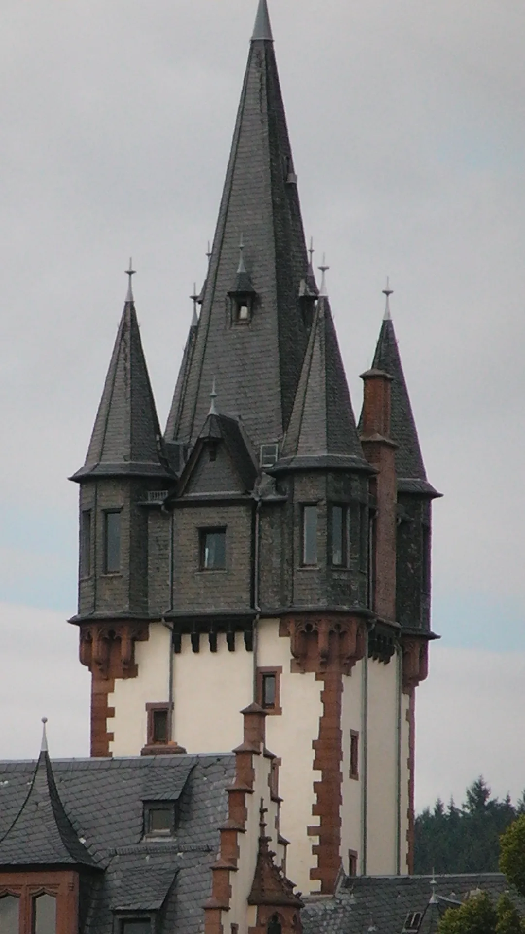 Turm der Villa Andreae in Königstein im Taunus