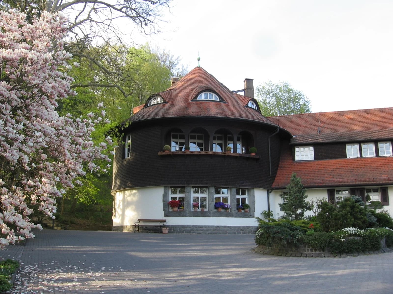 Turmbau der Villa Hahn in Königstein im Taunus