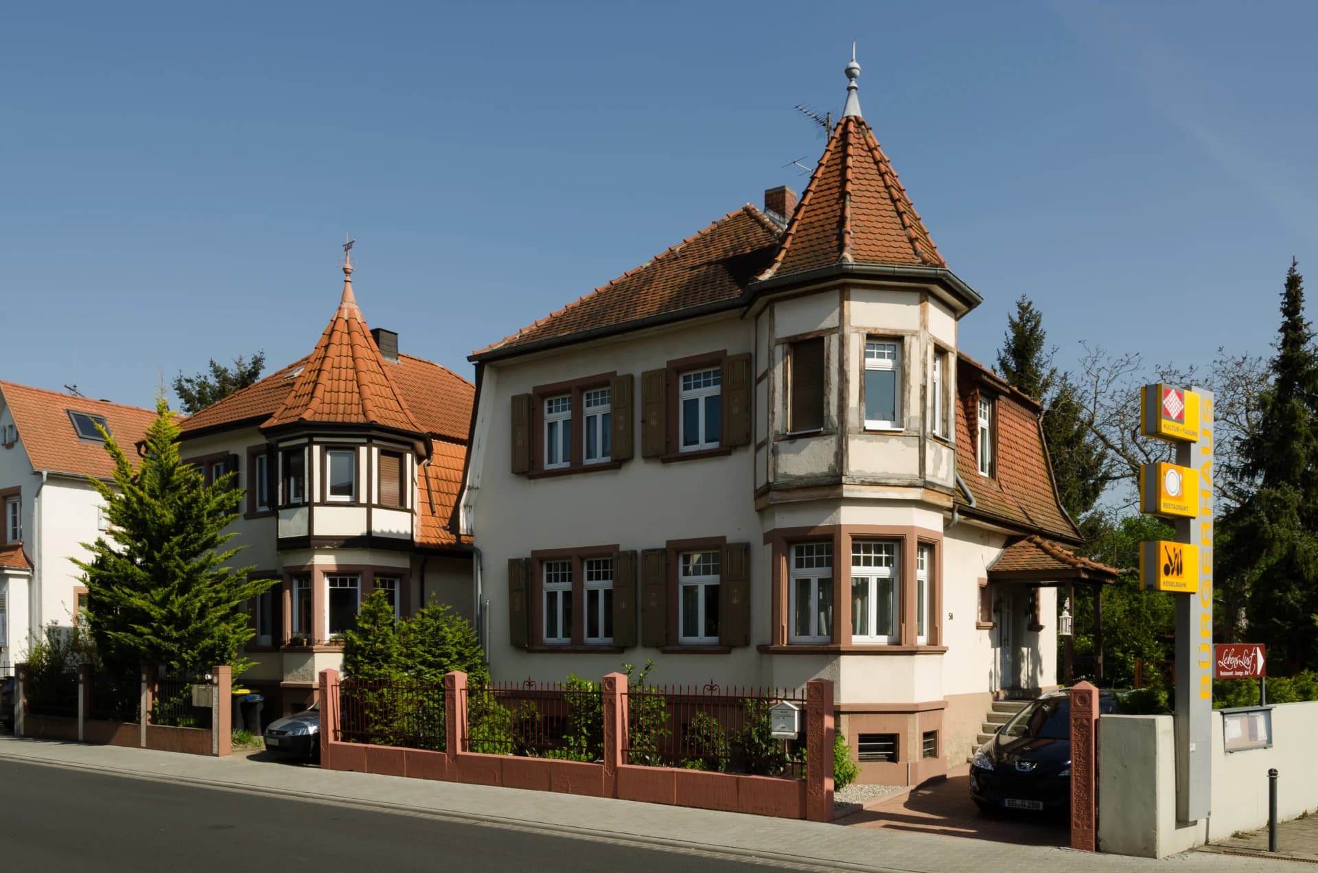 Historische Villen am Bürgerhaus in Mörfelden-Walldorf