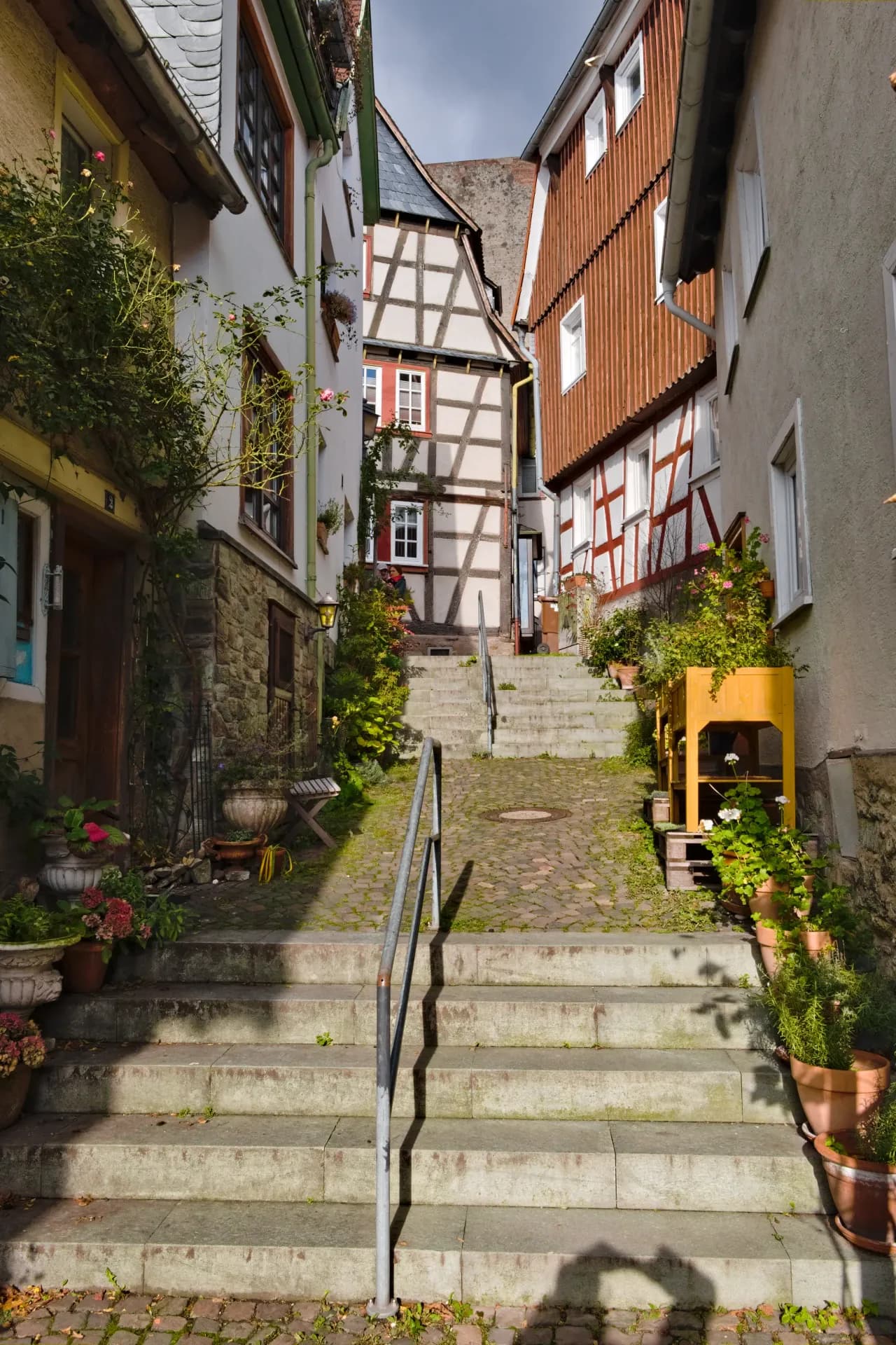 Vogelsanggasse in der Altstadt von Kronberg im Taunus