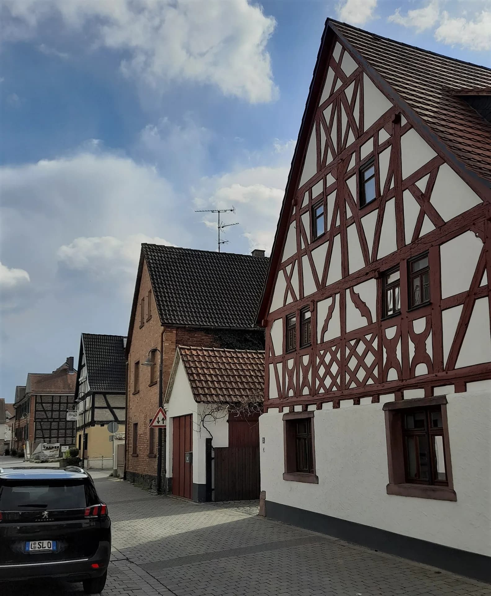 Fachwerkhäuser an der Vordergasse in Rodgau-Jügesheim