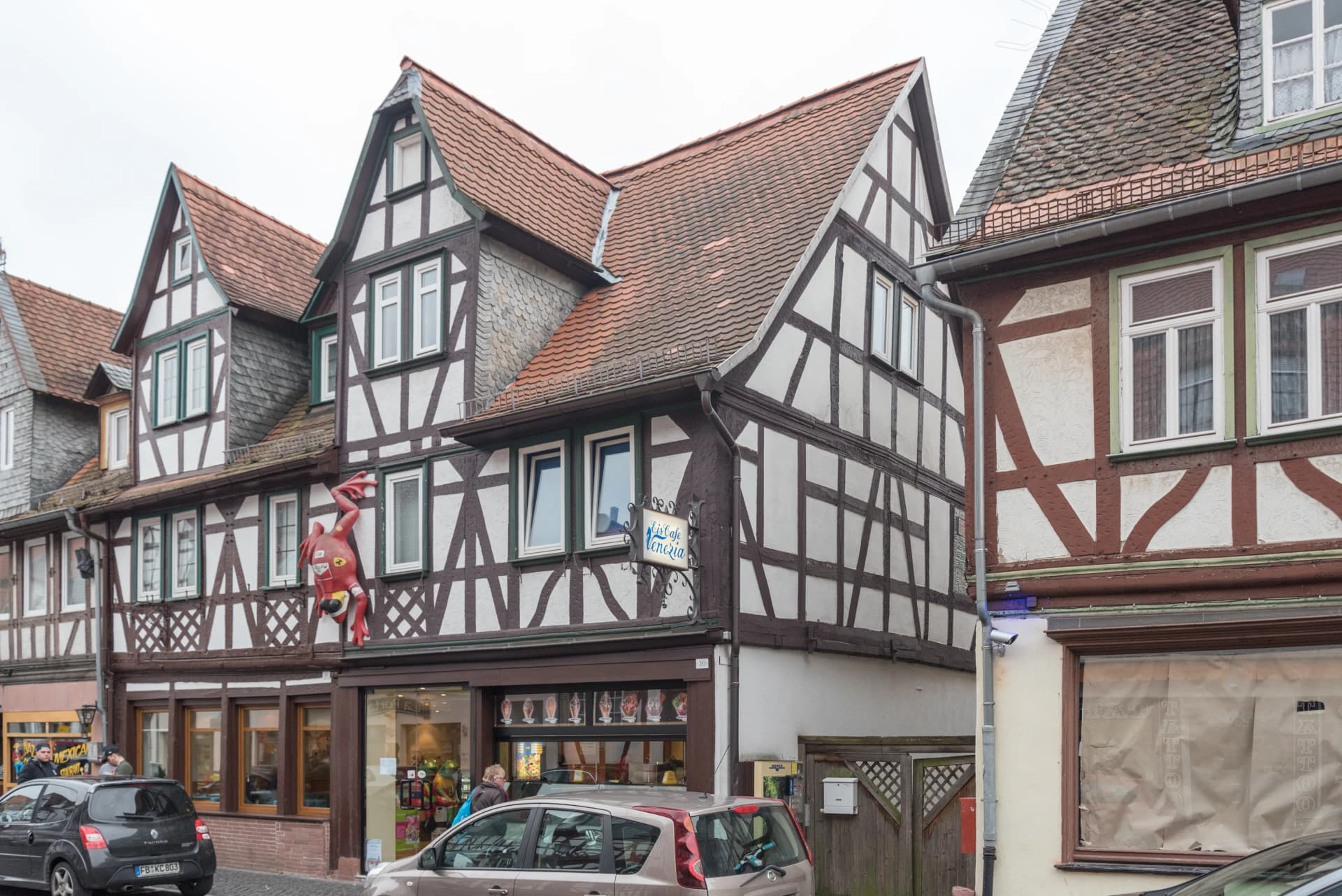 Fachwerkhäuser in der Vorstadt 18 und 20 in Büdingen
