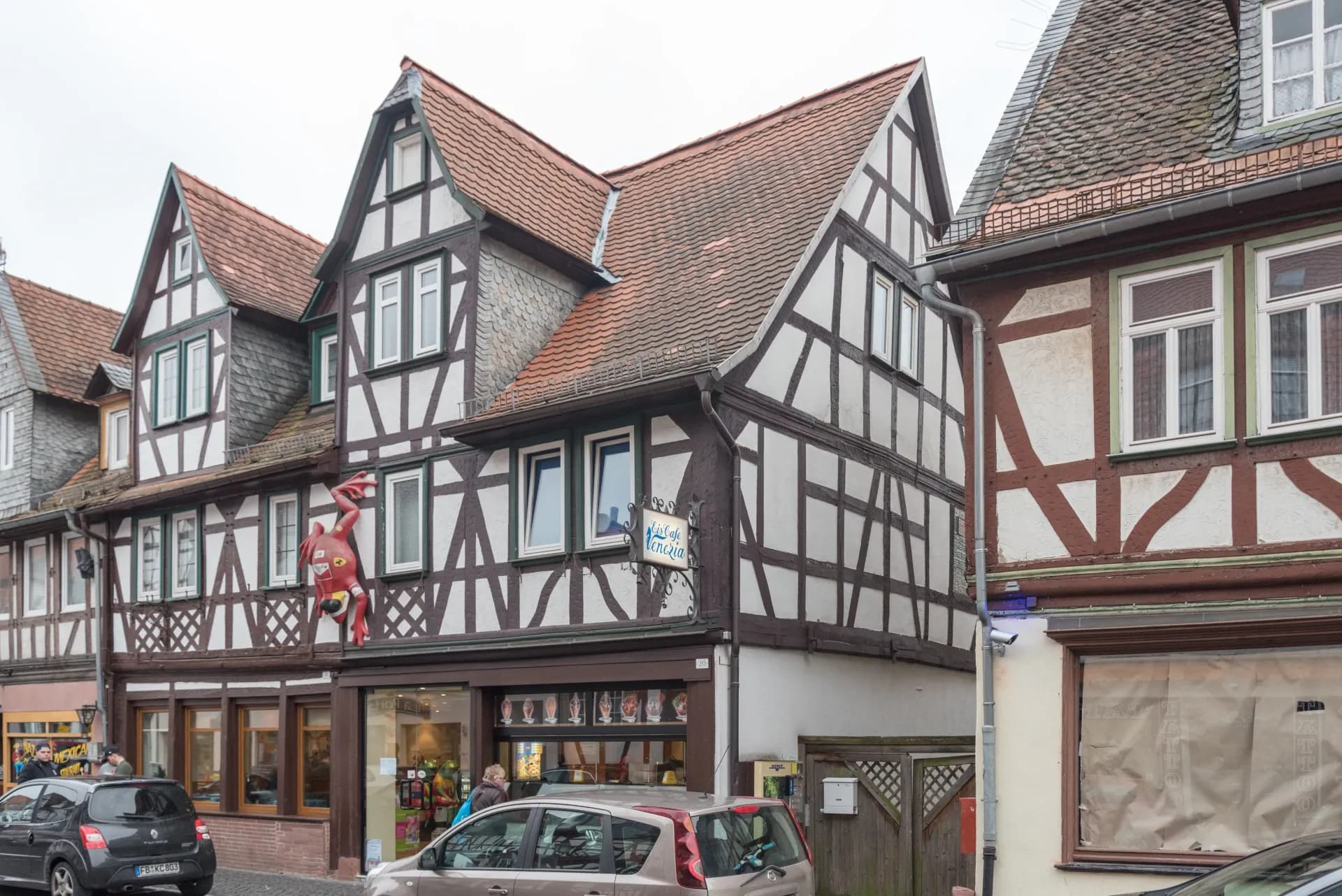 Fachwerkhäuser in der Vorstadt 18 und 20 in Büdingen