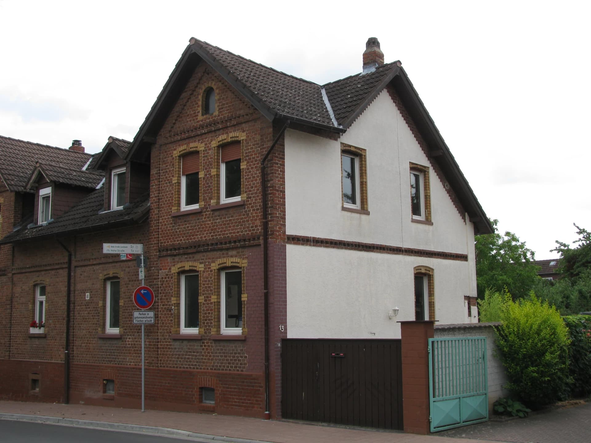 Backsteinhaus an der Mittelbucher Straße in Maintal-Wachenbuchen