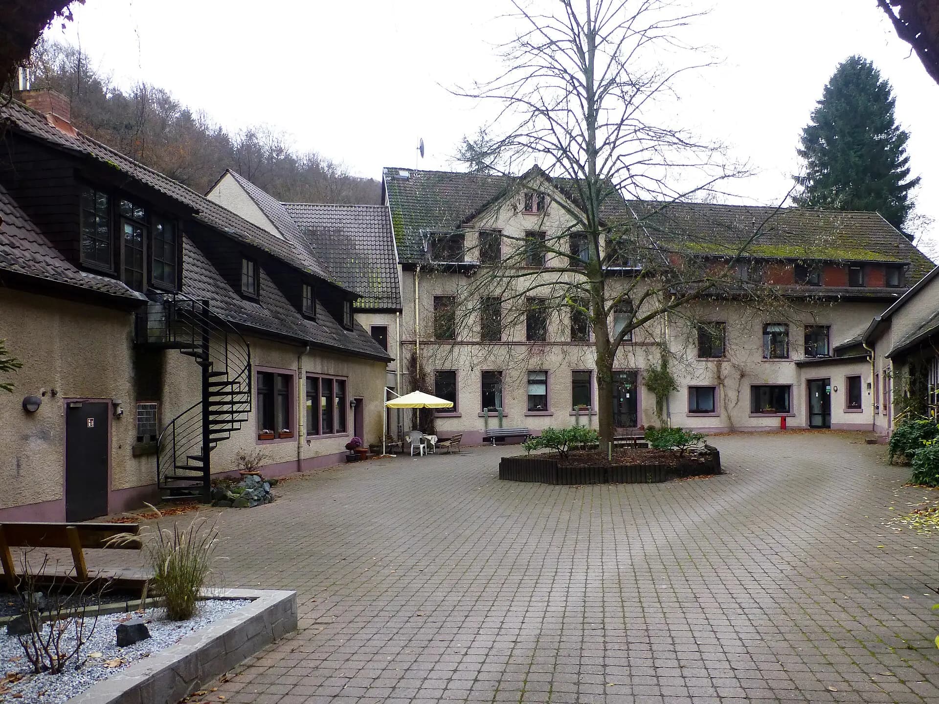 Innenhof der Waldmühle in Darmstadt-Eberstadt
