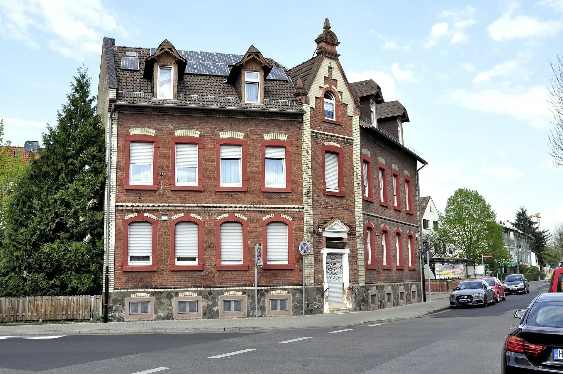 Backsteinhaus in der Waldstraße in Hanau-Großauheim